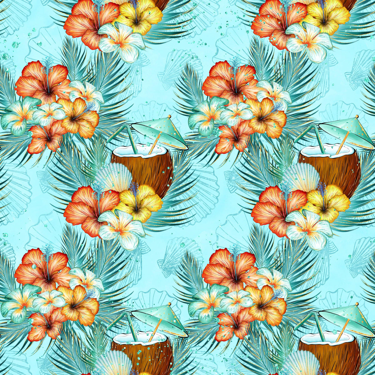 Tropics Collection Mahalo 12 x 12 Double-Sided Scrapbook Paper by SSC Designs
