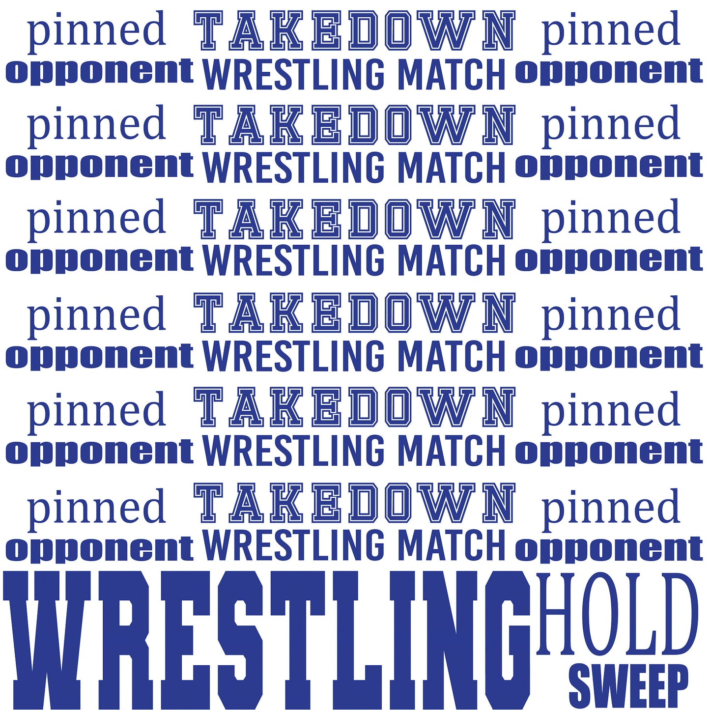 Male Wrestling Collection Wrestling Squares 12 x 12 Double-Sided Scrapbook Paper - 15 Pack