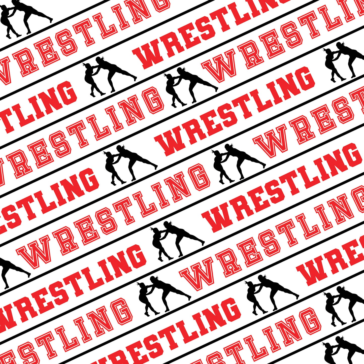 Female Wrestling Collection Wrestling On The Mat 12 x 12 Double-Sided Scrapbook Paper - 15 Pack