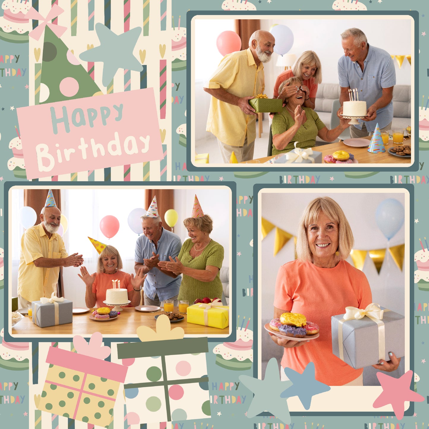 Happy Birthday Collection Laser Cut Scrapbook Ephemera Embellishments by SSC Designs - 3 Packs