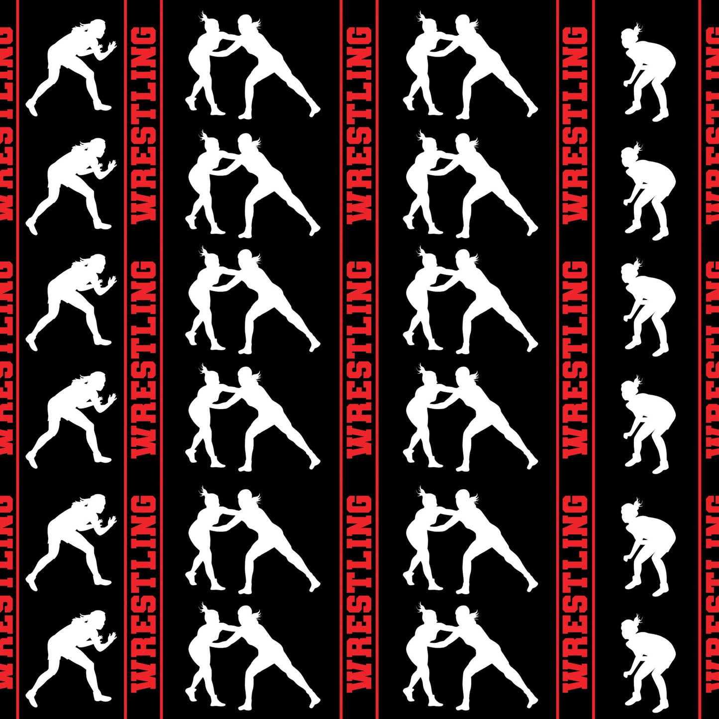 Female Wrestling Collection Wrestling Wood 12 x 12 Double-Sided Scrapbook Paper - 15 Pack