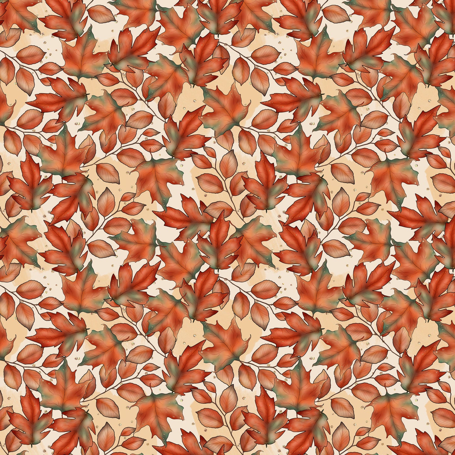Gaynor Carradice's Autumn Favorites Collection Falling Leaves 12 x 12 Double-Sided Scrapbook Paper - 15 Pack