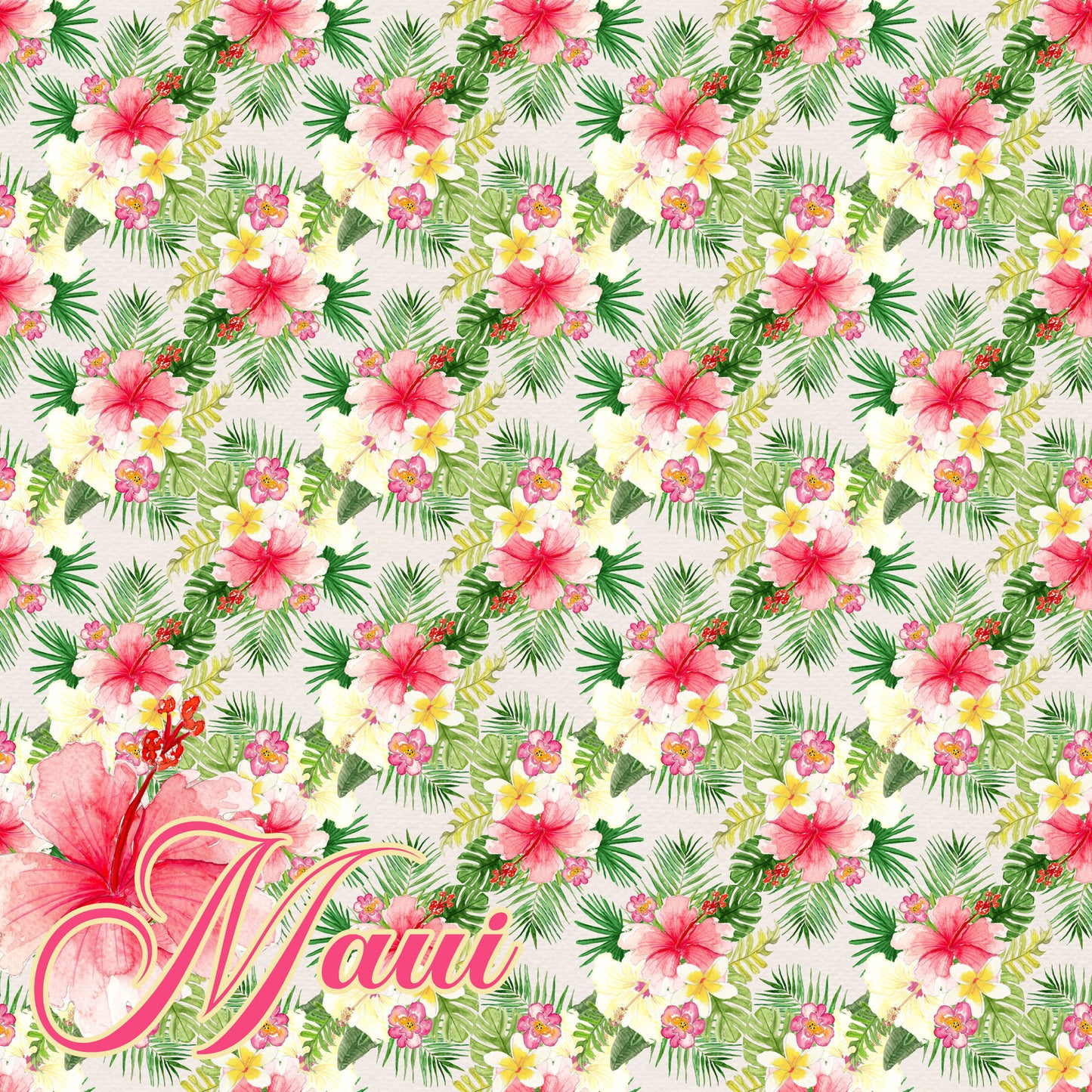 Aloha, Hawaii Collection Maui 12 x 12 Double-Sided Scrapbook Paper - 15 Pack