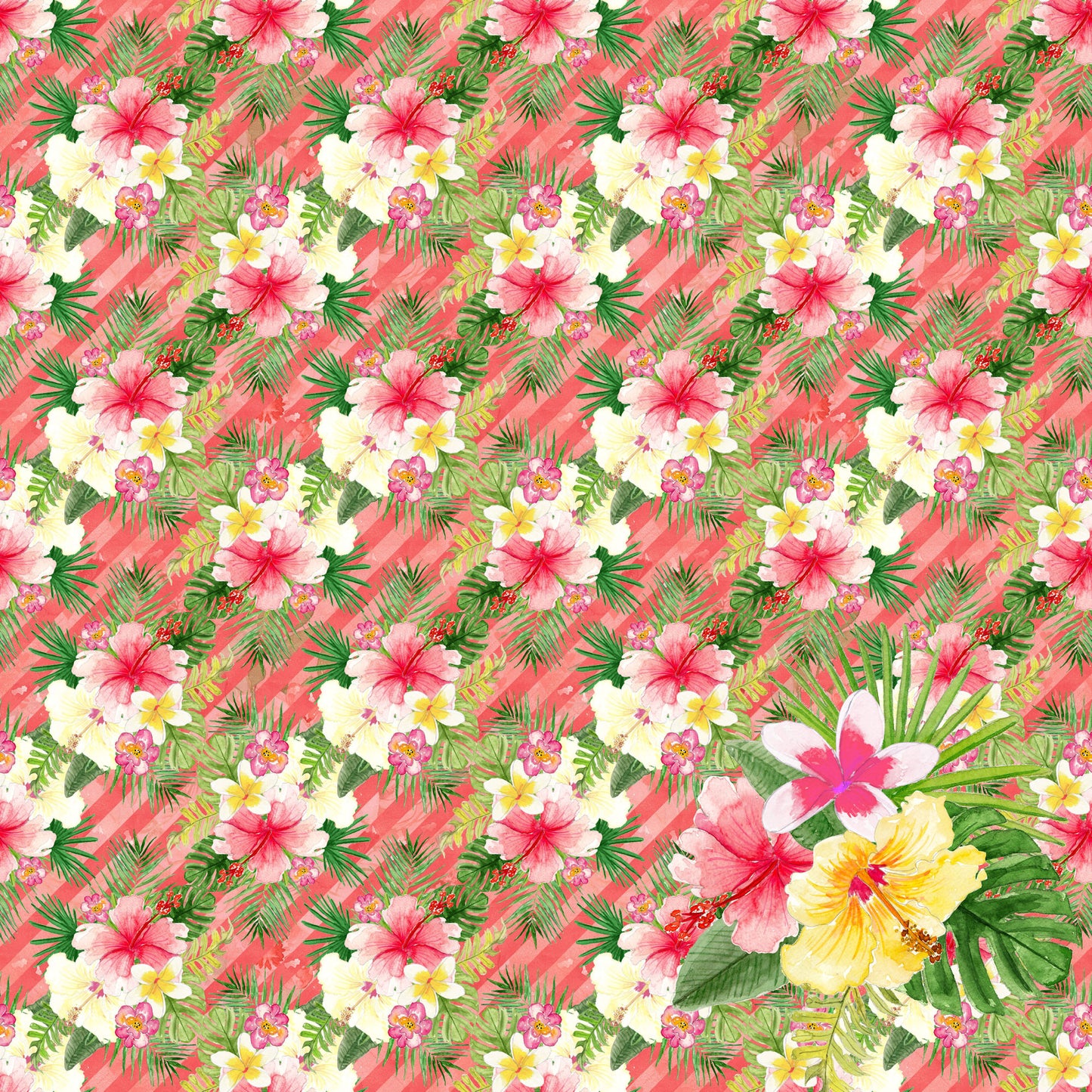 Aloha, Hawaii Collection Oahu 12 x 12 Double-Sided Scrapbook Paper - 15 Pack