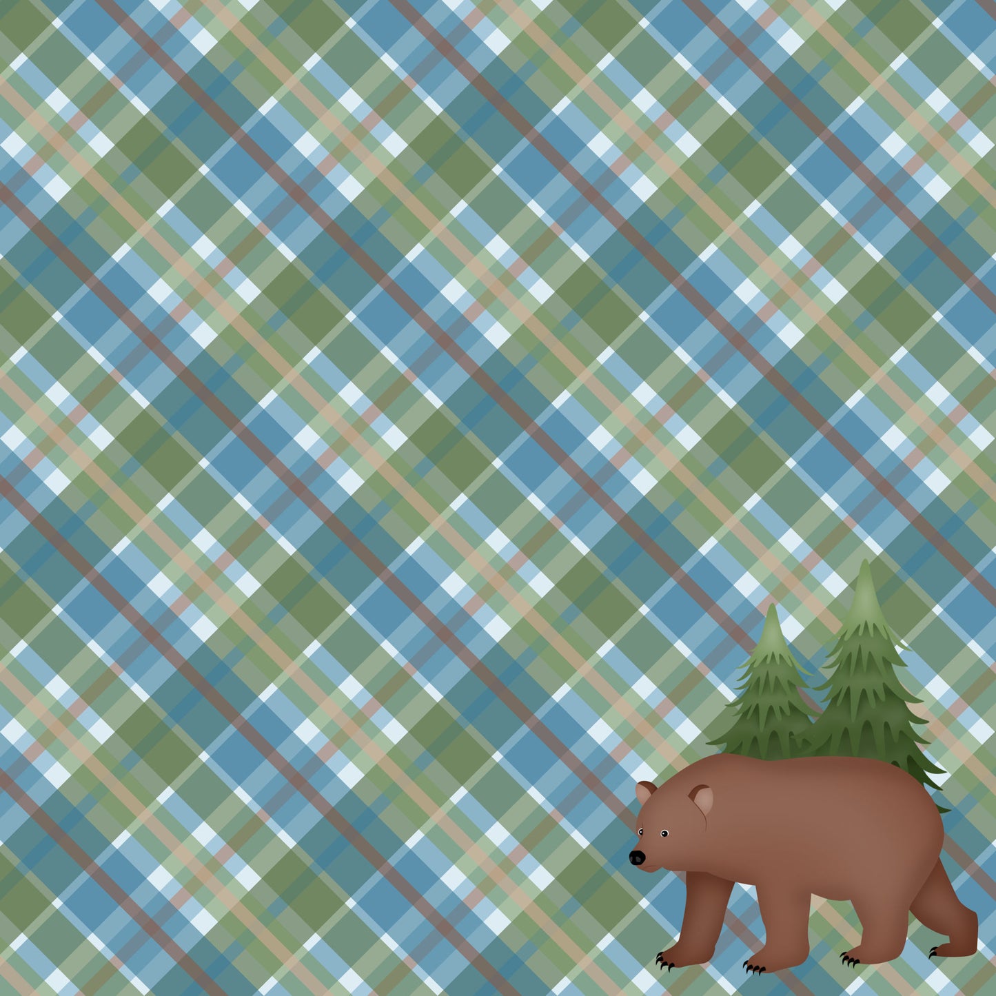 Alaska Collection Alaska State Shape 12 x 12 Double-Sided Scrapbook Paper by SSC Designs - 15 Pack