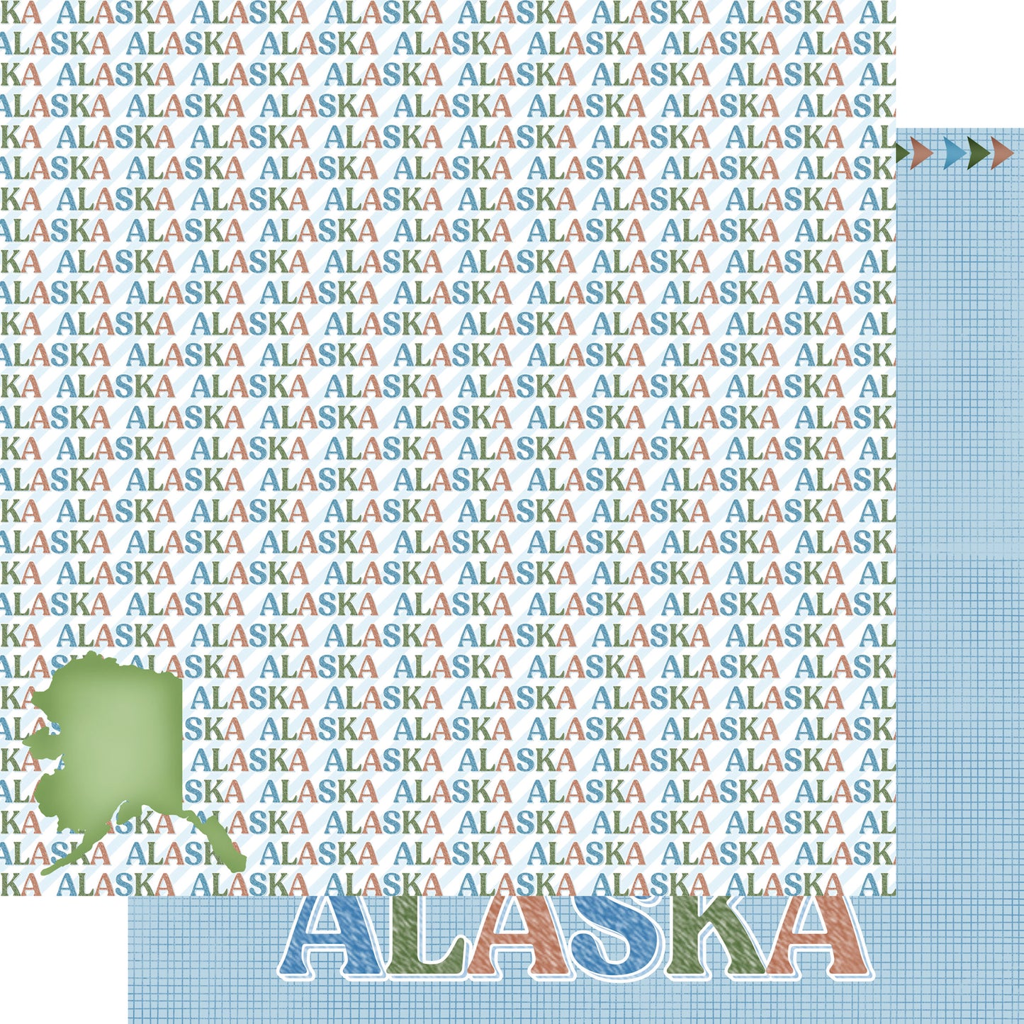 Alaska Collection Alaska Sightseeing 12 x 12 Double-Sided Scrapbook Paper by SSC Designs - 15 Pack