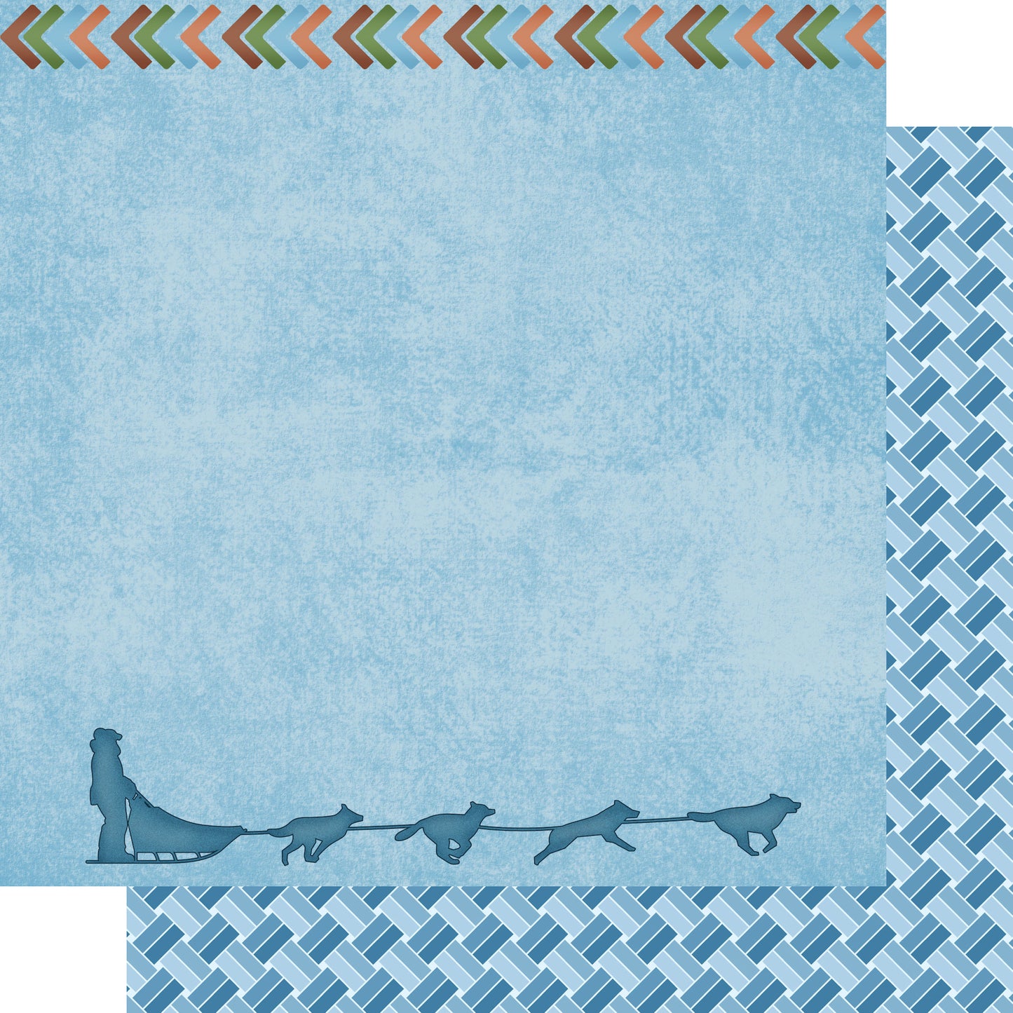 Alaska Collection Dog Sledding 12 x 12 Double-Sided Scrapbook Paper by SSC Designs - 15 Pack