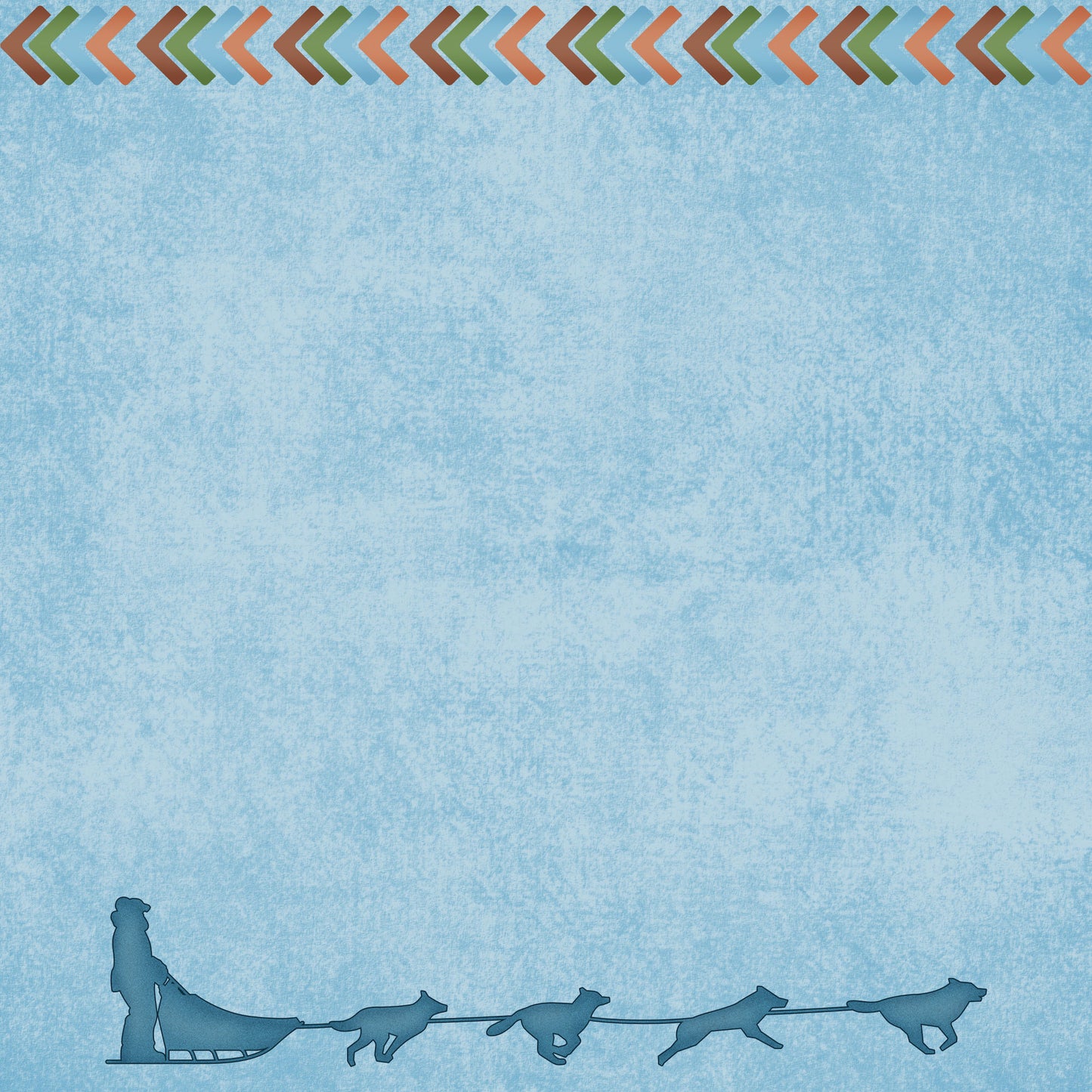 Alaska Collection Dog Sledding 12 x 12 Double-Sided Scrapbook Paper by SSC Designs - 15 Pack