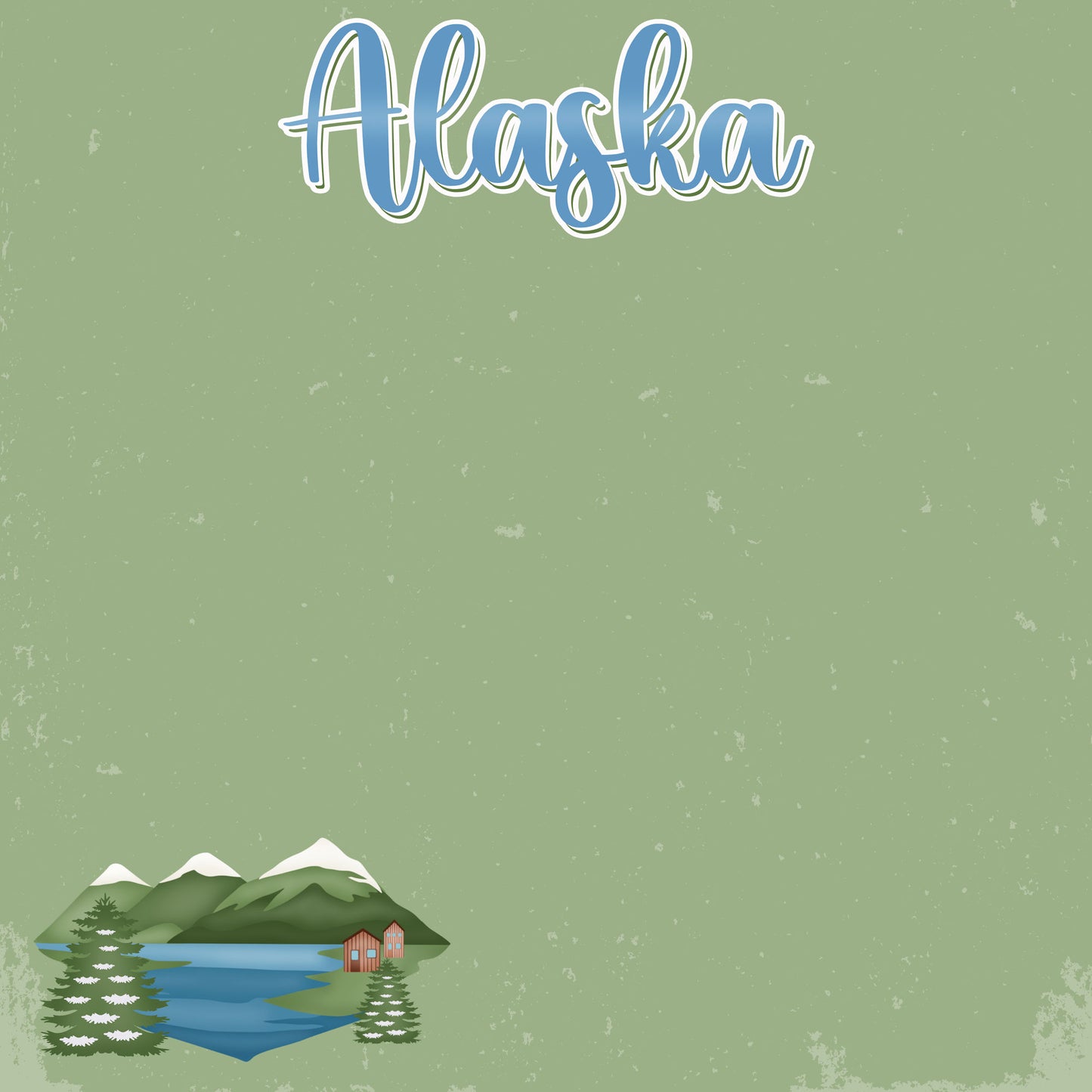 Alaska Collection Flightseeing 12 x 12 Double-Sided Scrapbook Paper by SSC Designs - 15 Pack