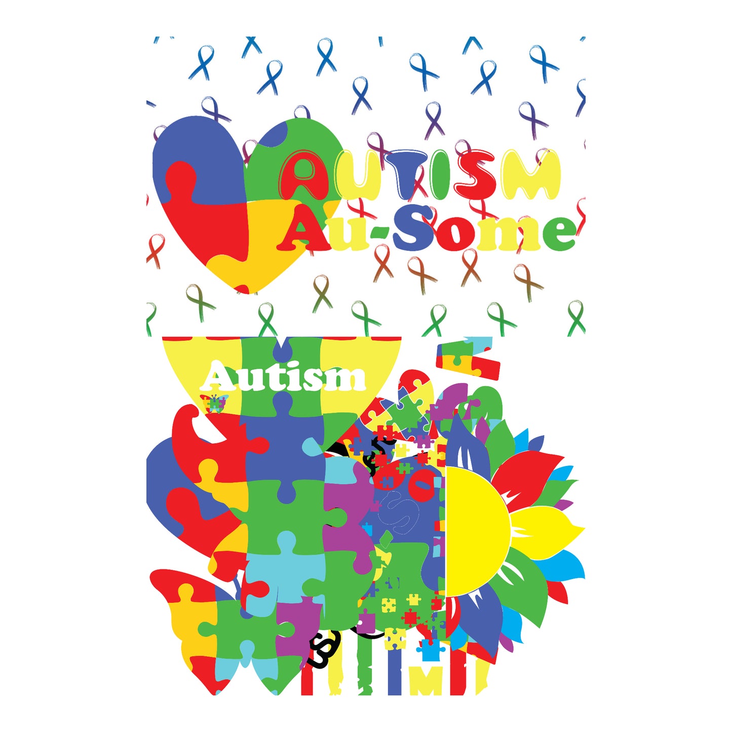 Autism Au-Some 12 x 12 Scrapbook Paper Pack & Embellishment Kit - 3 Kits