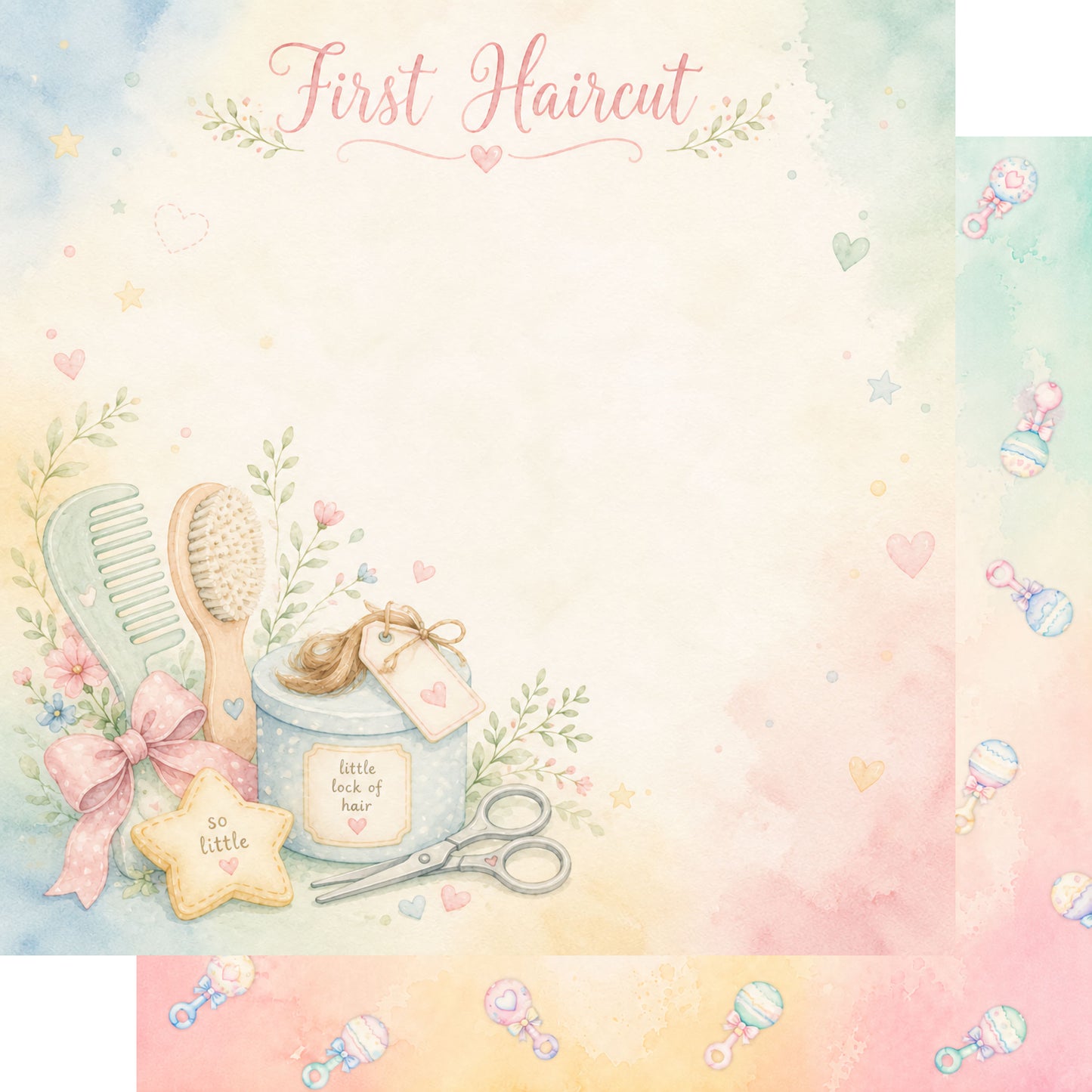 Baby Firsts 12 x 12 Scrapbook Paper & Embellishment Kit by SSC Designs - 3 Kits