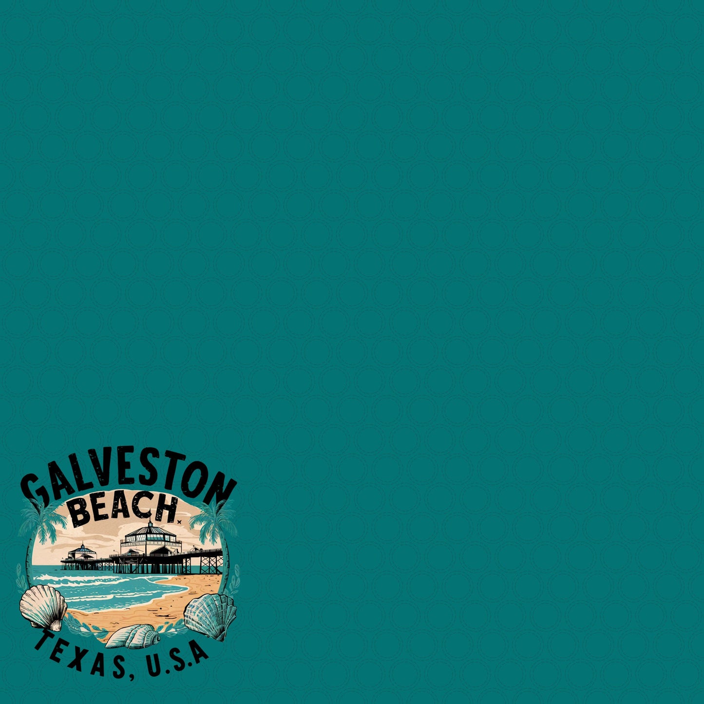 Beach Party Collection Galveston Beach, Texas 12 x 12 Double-Sided Scrapbook Paper by SSC Designs
