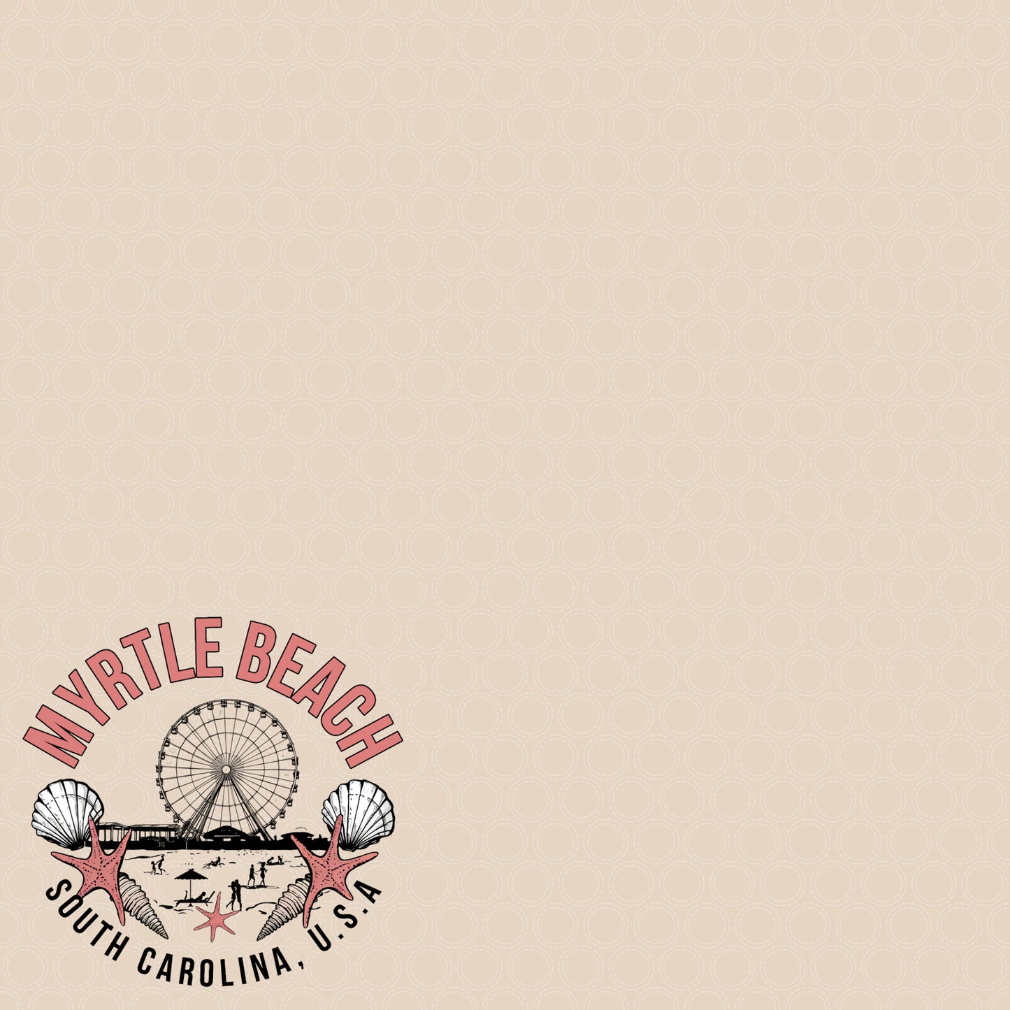 Beach Party Collection Myrtle Beach, South Carolina 12 x 12 Double-Sided Scrapbook Paper by SSC Designs - 15 Pack