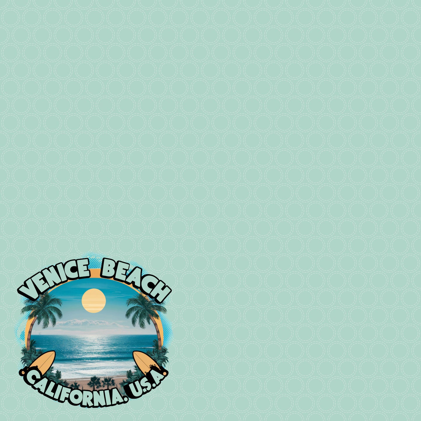 Beach Party Collection Venice Beach, California 12 x 12 Double-Sided Scrapbook Paper by SSC Designs - 15 Pack