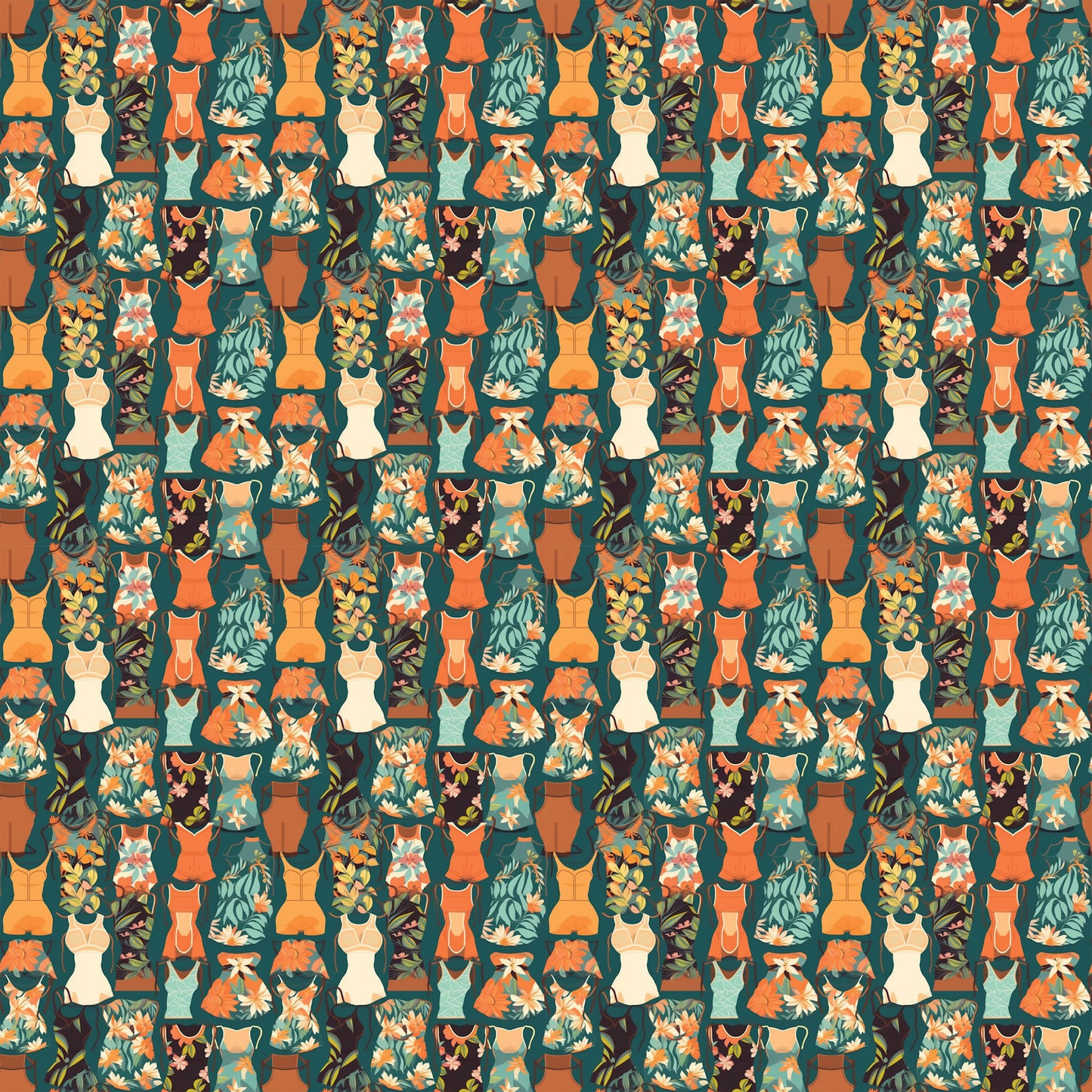 Beach Party Collection Beach Chairs 12 x 12 Double-Sided Scrapbook Paper by SSC Designs - 15 Pack