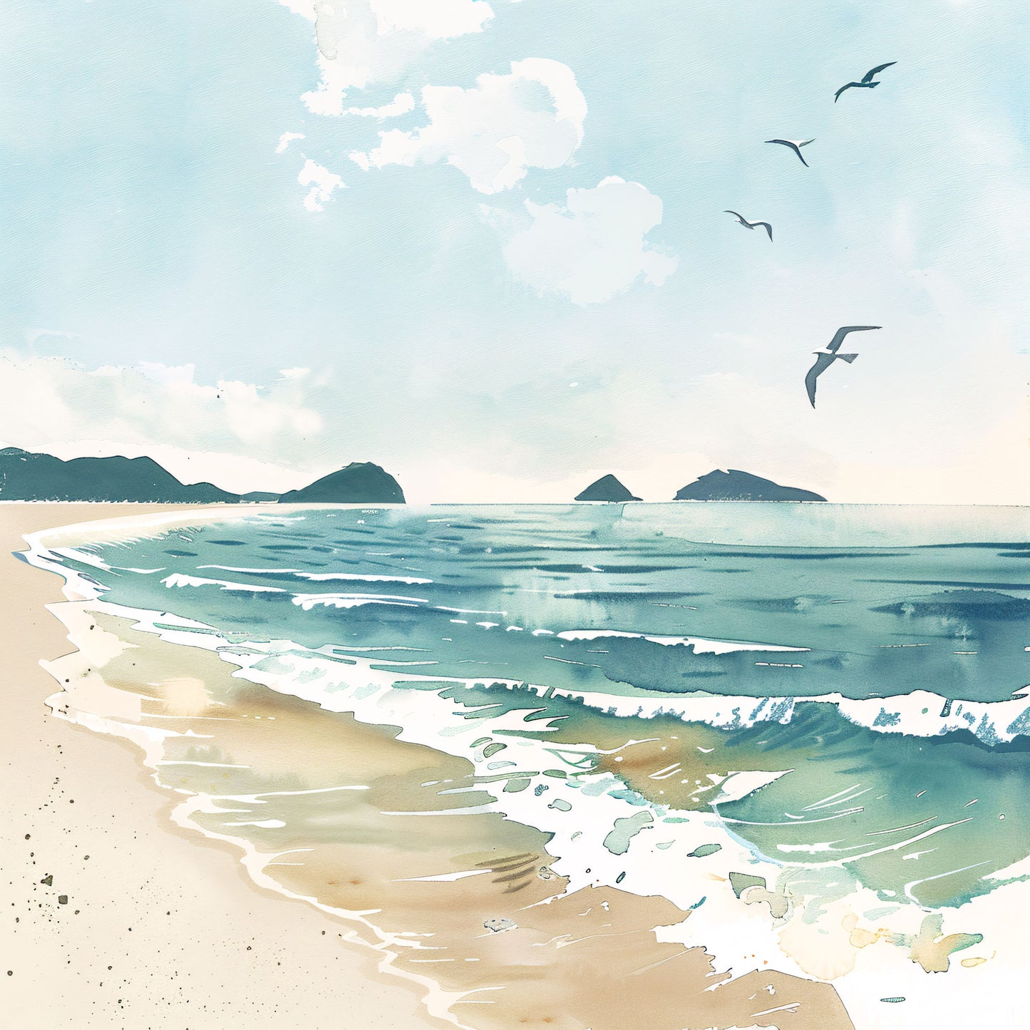 Beach Dreams Collection Beach Dreams 12 x 12 Double-Sided Scrapbook Paper by SSC Designs - 15 Pack