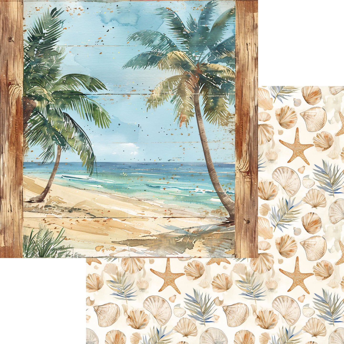 Beach Dreams 12 x 12 Scrapbook Paper & Embellishment Kit by SSC Designs - 3 Kits