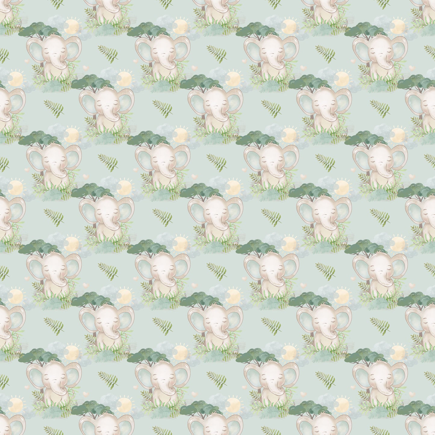 Baby Elephants Collection Cutie Pie 12 x 12 Double-Sided Scrapbook Paper - 15 Pack