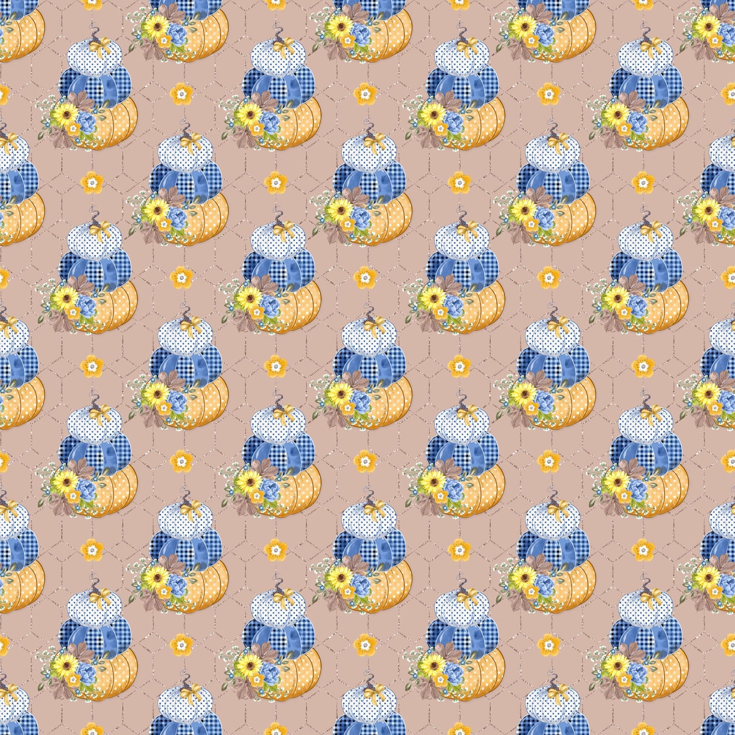 Bumblebee Fall Collection Pumpkin Patch 12 x 12 Double-Sided Scrapbook Paper by SSC Designs