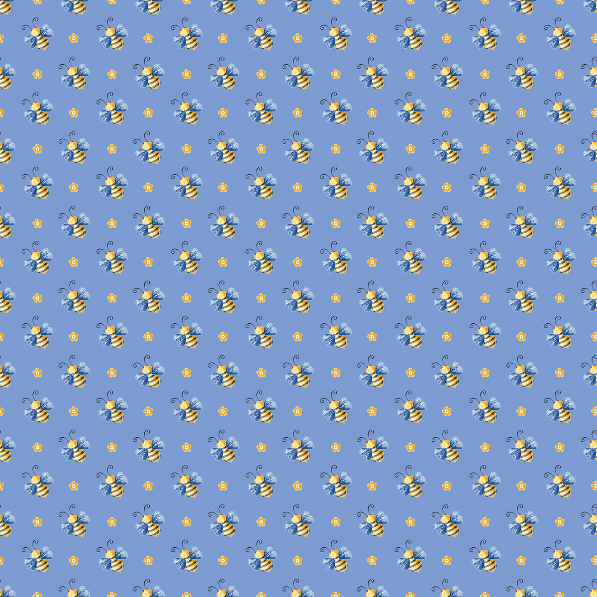 Bumblebee Fall Collection Busy Bees 12 x 12 Double-Sided Scrapbook Paper by SSC Designs