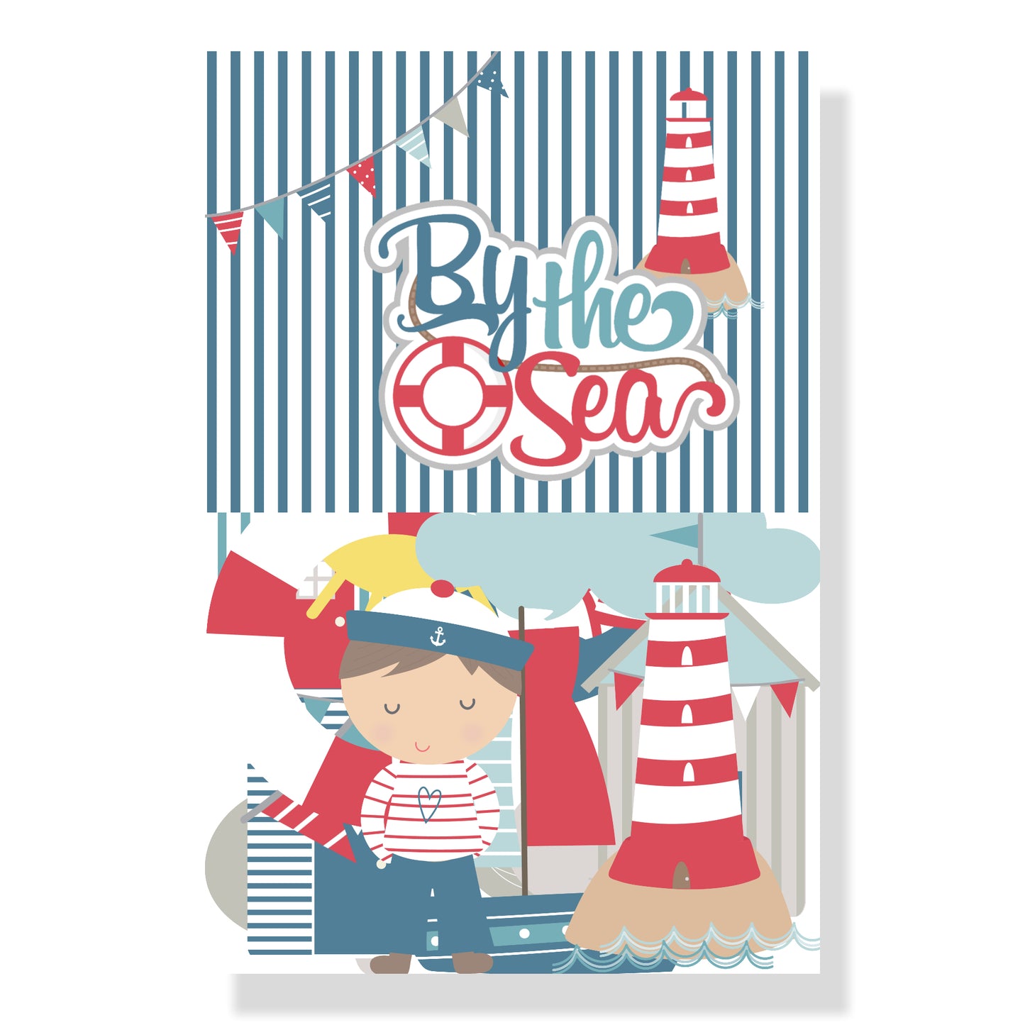 By The Sea 12 x 12 Scrapbook Paper & Embellishment Kit by SSC Designs - 3 Kits