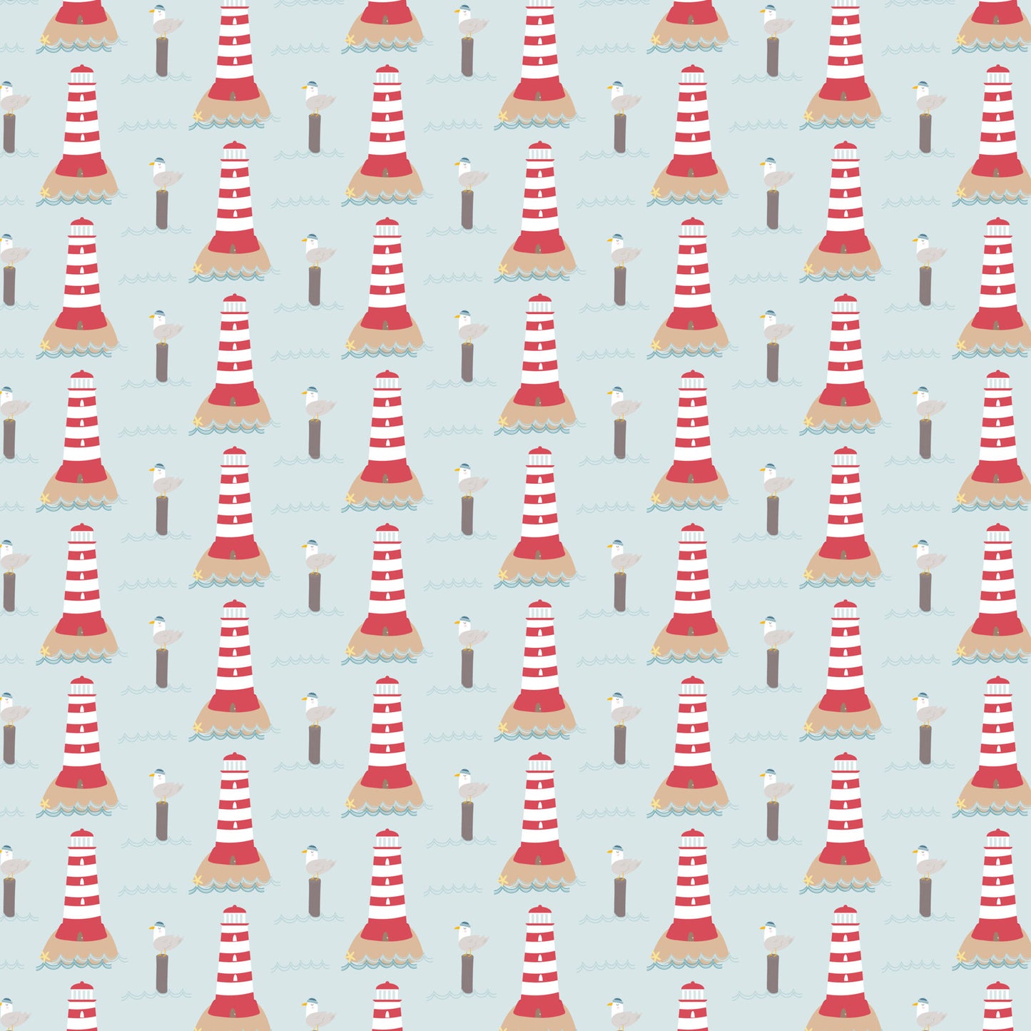 By The Sea Collection Lighthouse 12 x 12 Double-Sided Scrapbook Paper by SSC Designs - 15 Pack