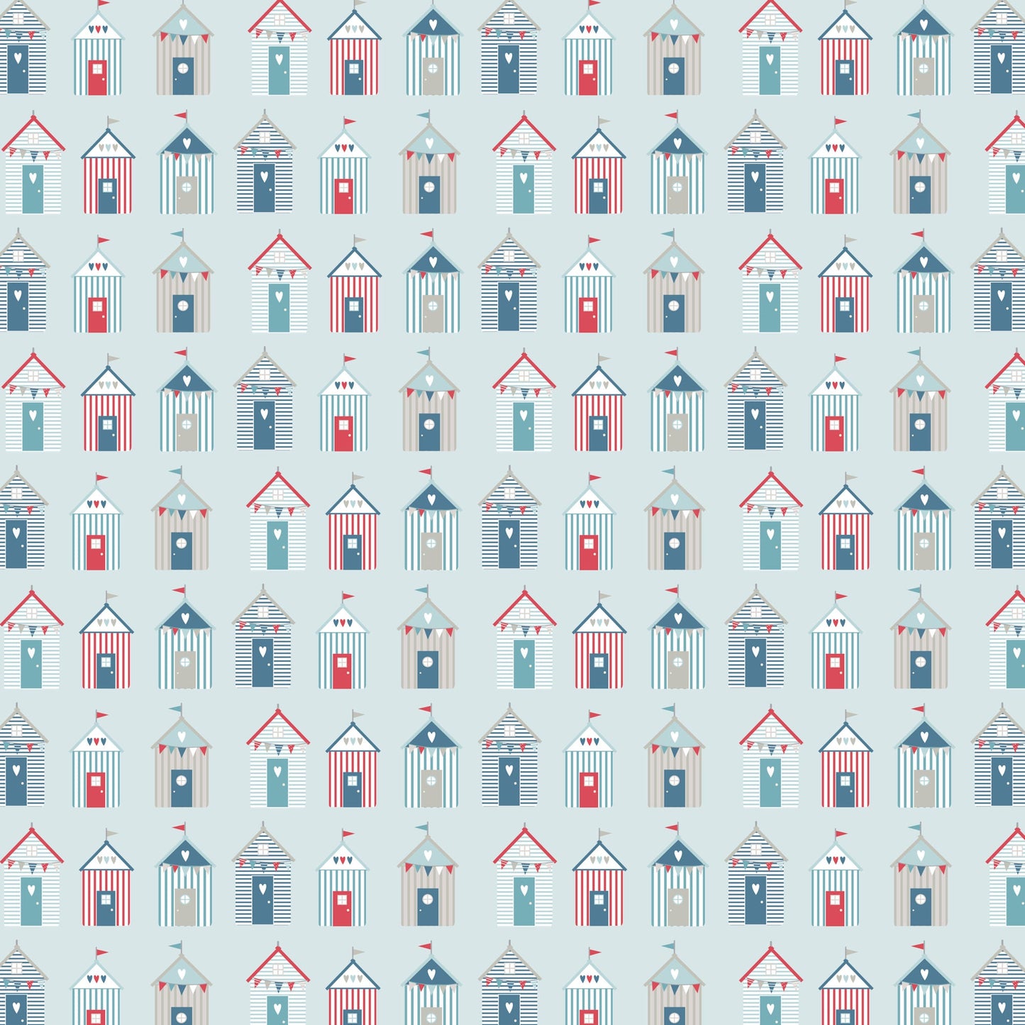 By The Sea Collection Beach Hut 12 x 12 Double-Sided Scrapbook Paper by SSC Designs