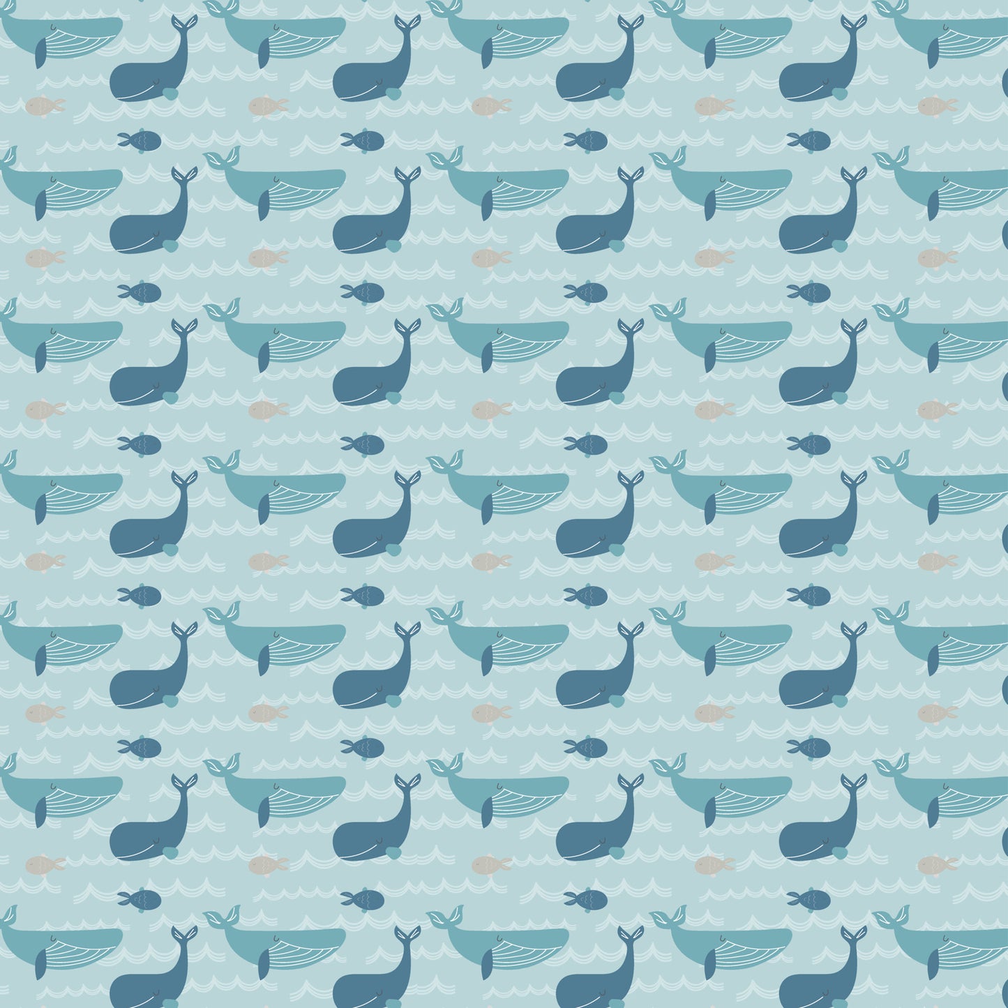 By The Sea Collection Whale Of A Good Time 12 x 12 Double-Sided Scrapbook Paper by SSC Designs - 15 Pack