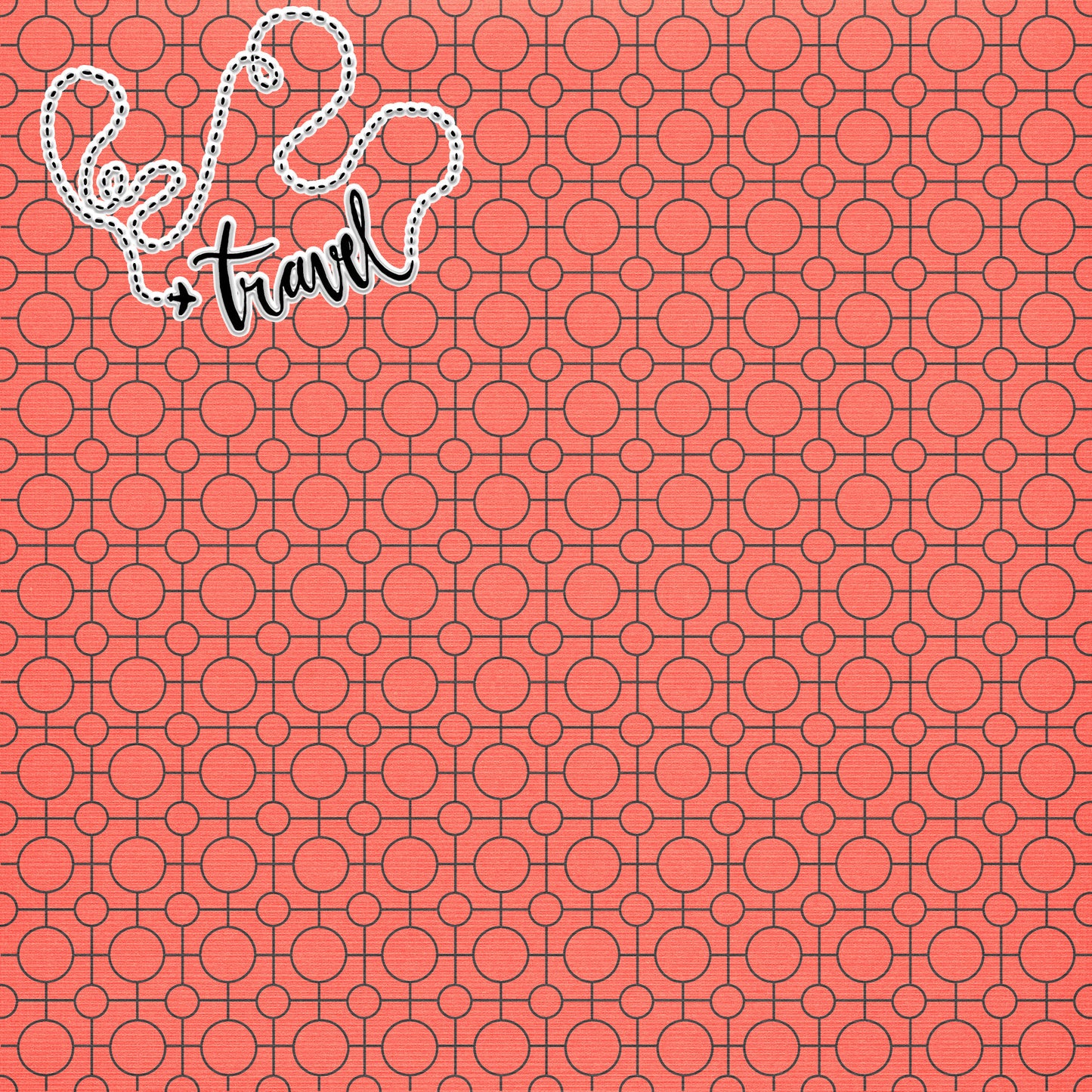 Bon Voyage Collection Love To Travel 12 x 12 Double-Sided Scrapbook Paper by SSC Designs - 15 Pack