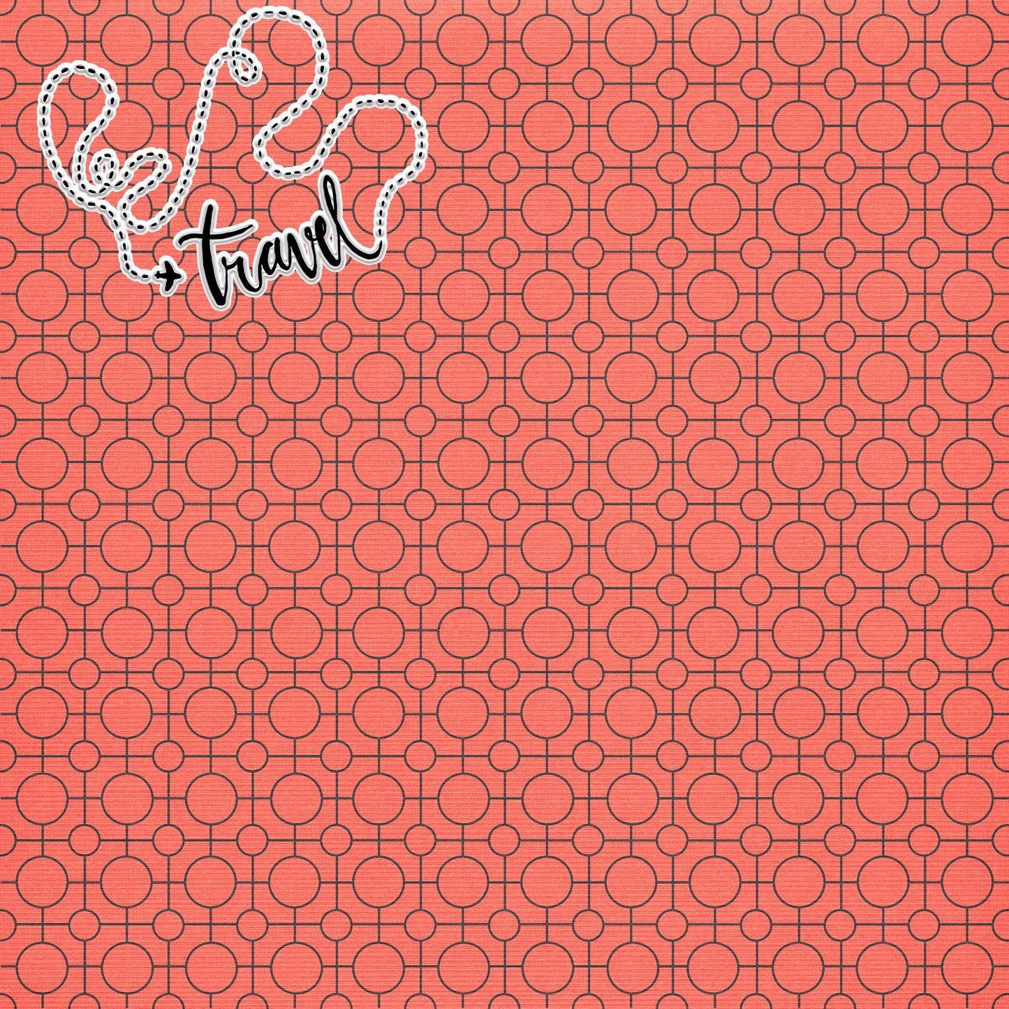 Bon Voyage Collection Love To Travel 12 x 12 Double-Sided Scrapbook Paper by SSC Designs