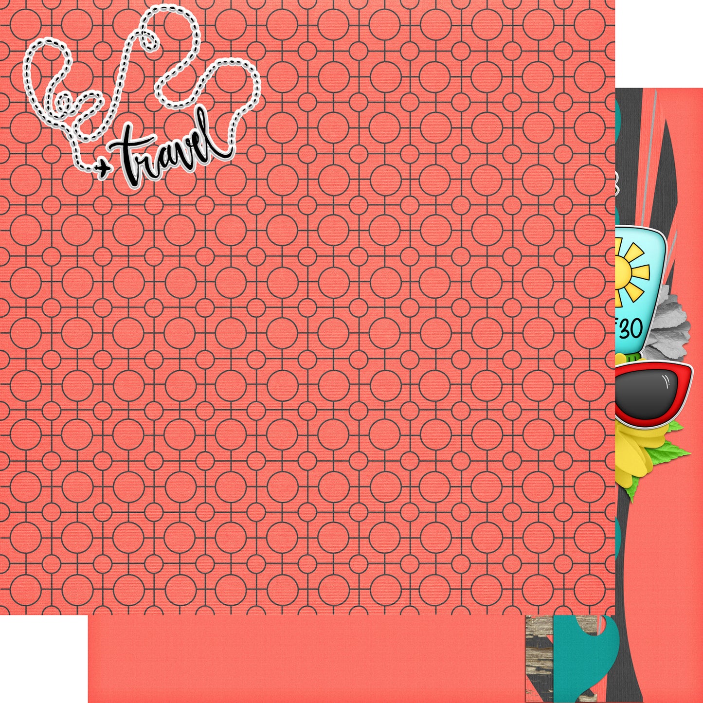Bon Voyage 12 x 12 Scrapbook Paper & Embellishment Kit by SSC Designs - 3 Kits