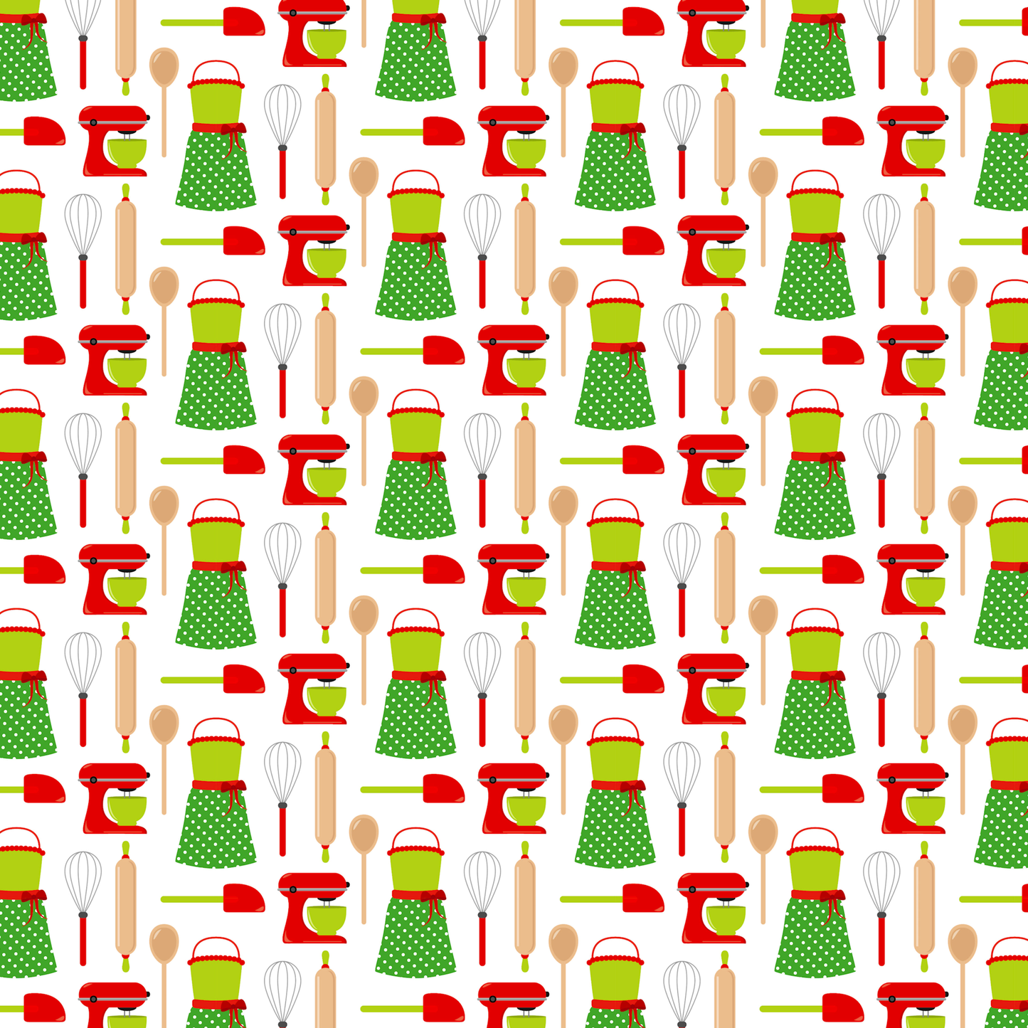 Christmas Baking Collection Aprons A Plenty 12 x 12 Double-Sided Scrapbook Paper by SSC Designs - 15 Pack