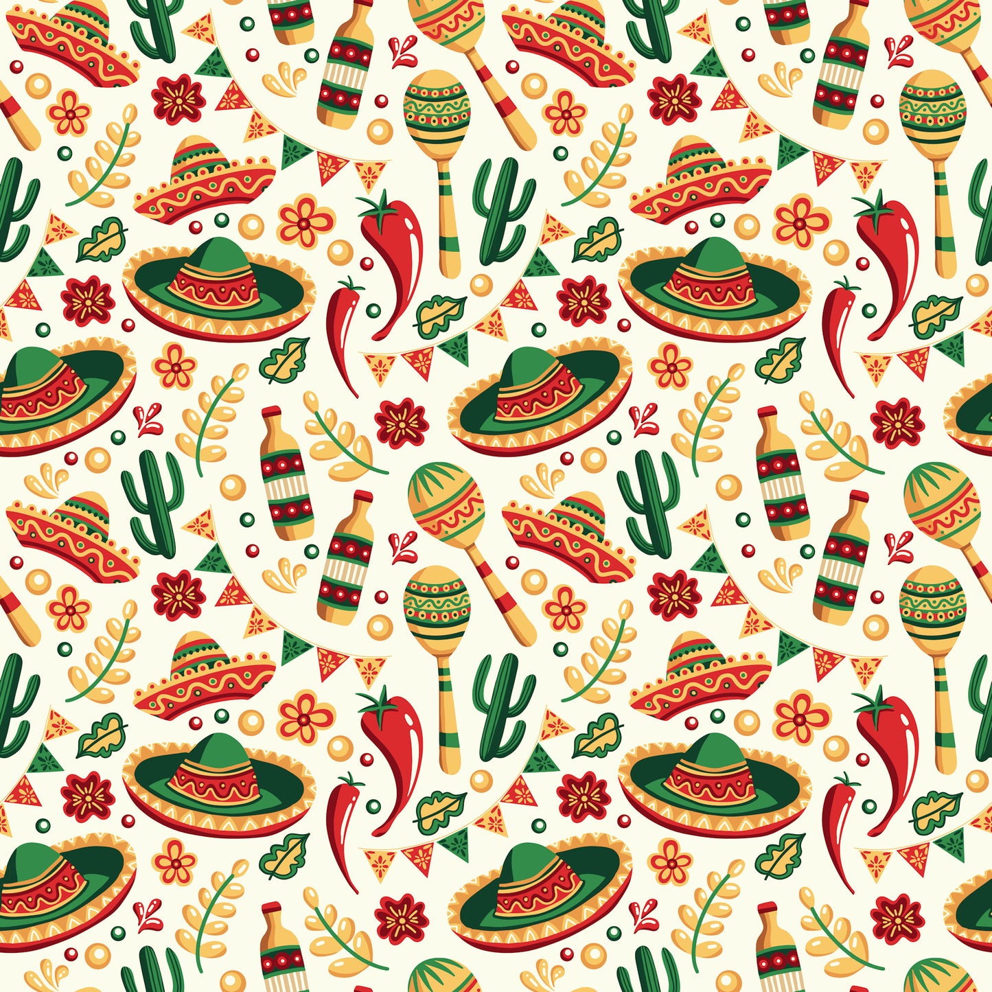 Cinco De Mayo Collection Cinco De Mayo 12 x 12 Double-Sided Scrapbook Paper by SSC Designs - 15 Pack