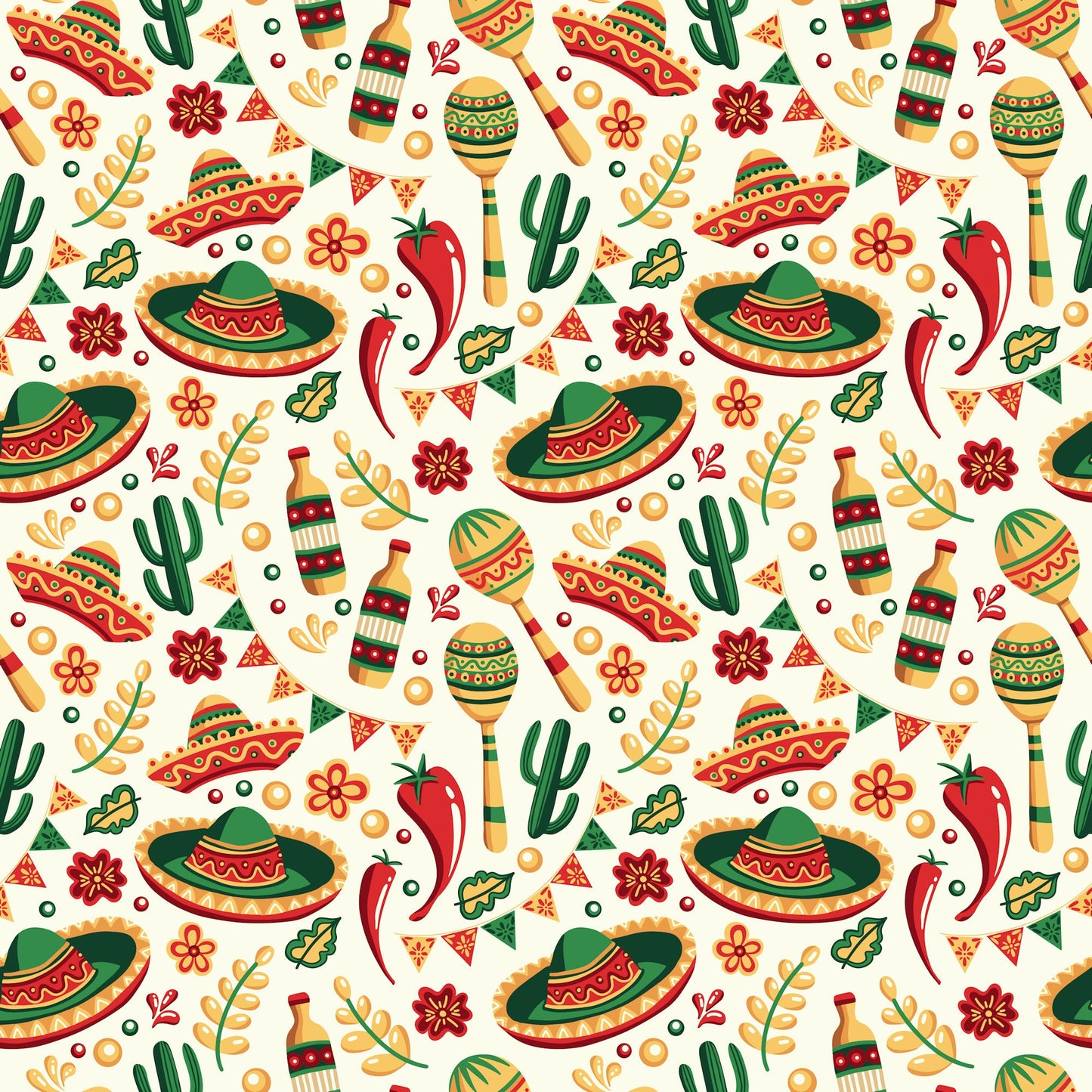 Cinco De Mayo Collection Cinco De Mayo 12 x 12 Double-Sided Scrapbook Paper by SSC Designs