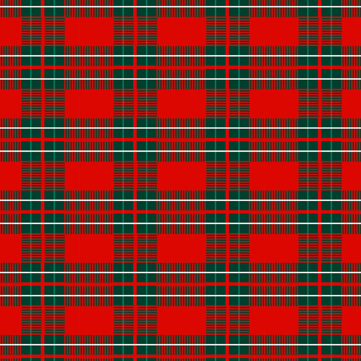 Christmas Patterns Collection Tartan Red 12 x 12 Double-Sided Scrapbook Paper by SSC Designs