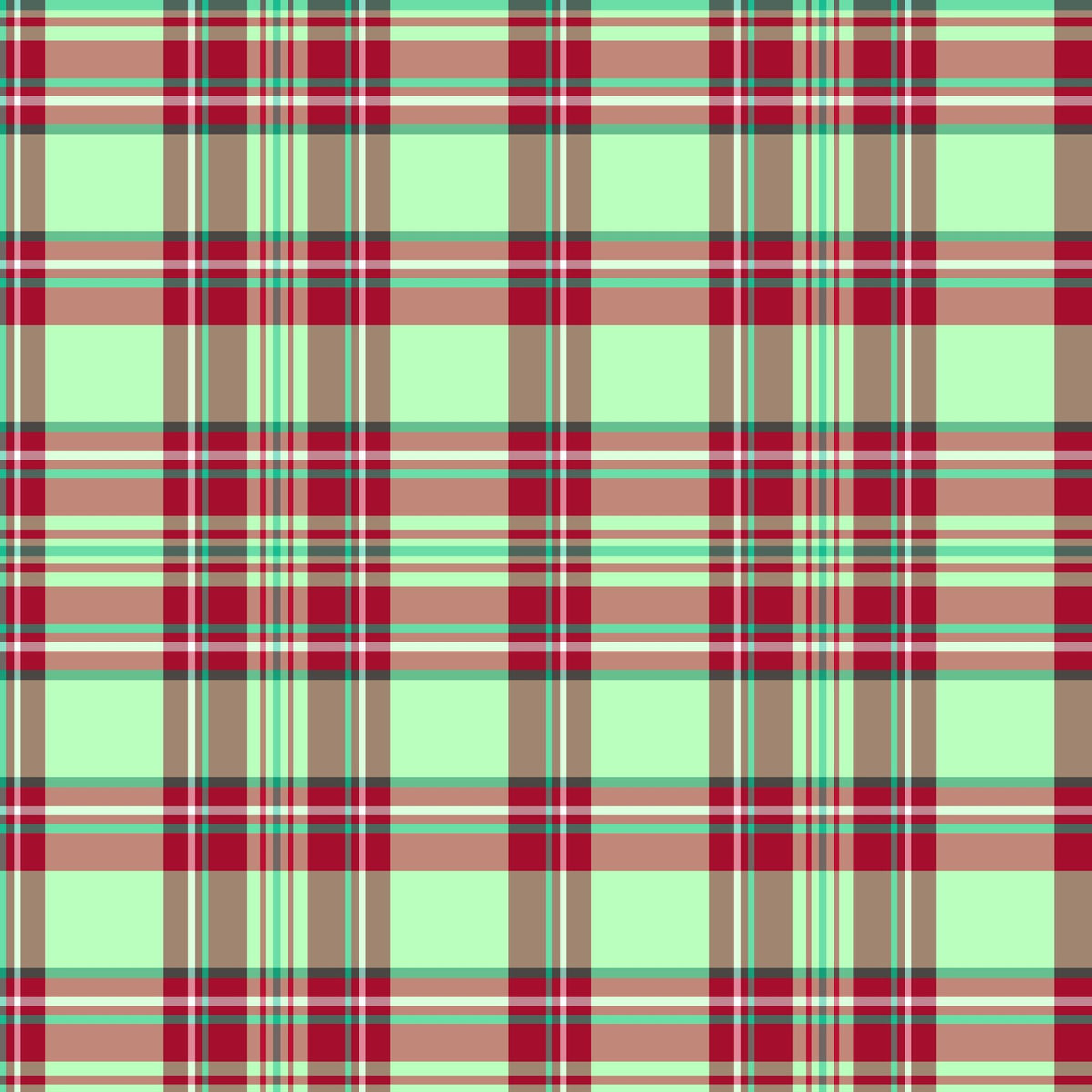 Christmas Patterns Collection Plaid Red 12 x 12 Double-Sided Scrapbook Paper by SSC Designs