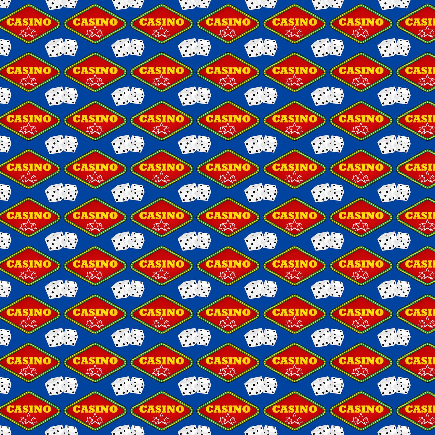 Casino Collection Dice 12 x 12 Double-Sided Scrapbook Paper - 15 Pack