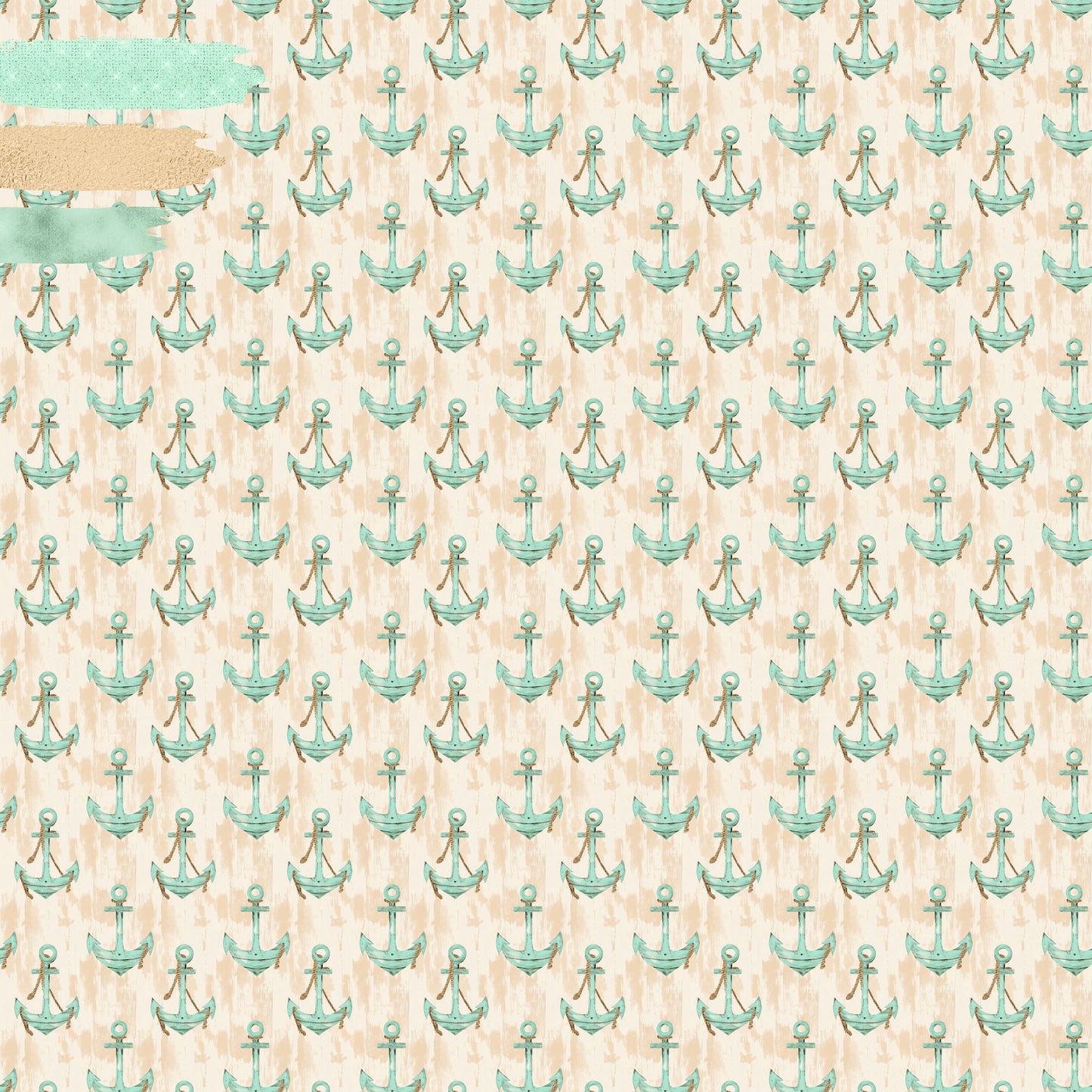Coastal Shores Collection Sea Star Scatter 12 x 12 Double-Sided Scrapbook Paper by SSC Designs - 15 Pack