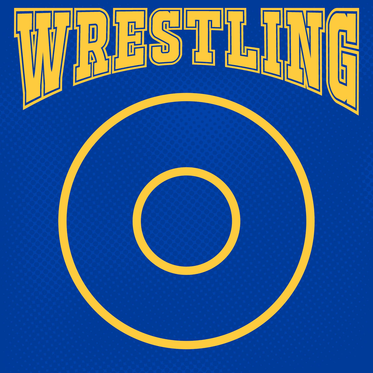 Female Wrestling Blue Gold Commandments 12 x 12 Double-Sided Scrapbook Paper by SSC Designs - 15 Pack