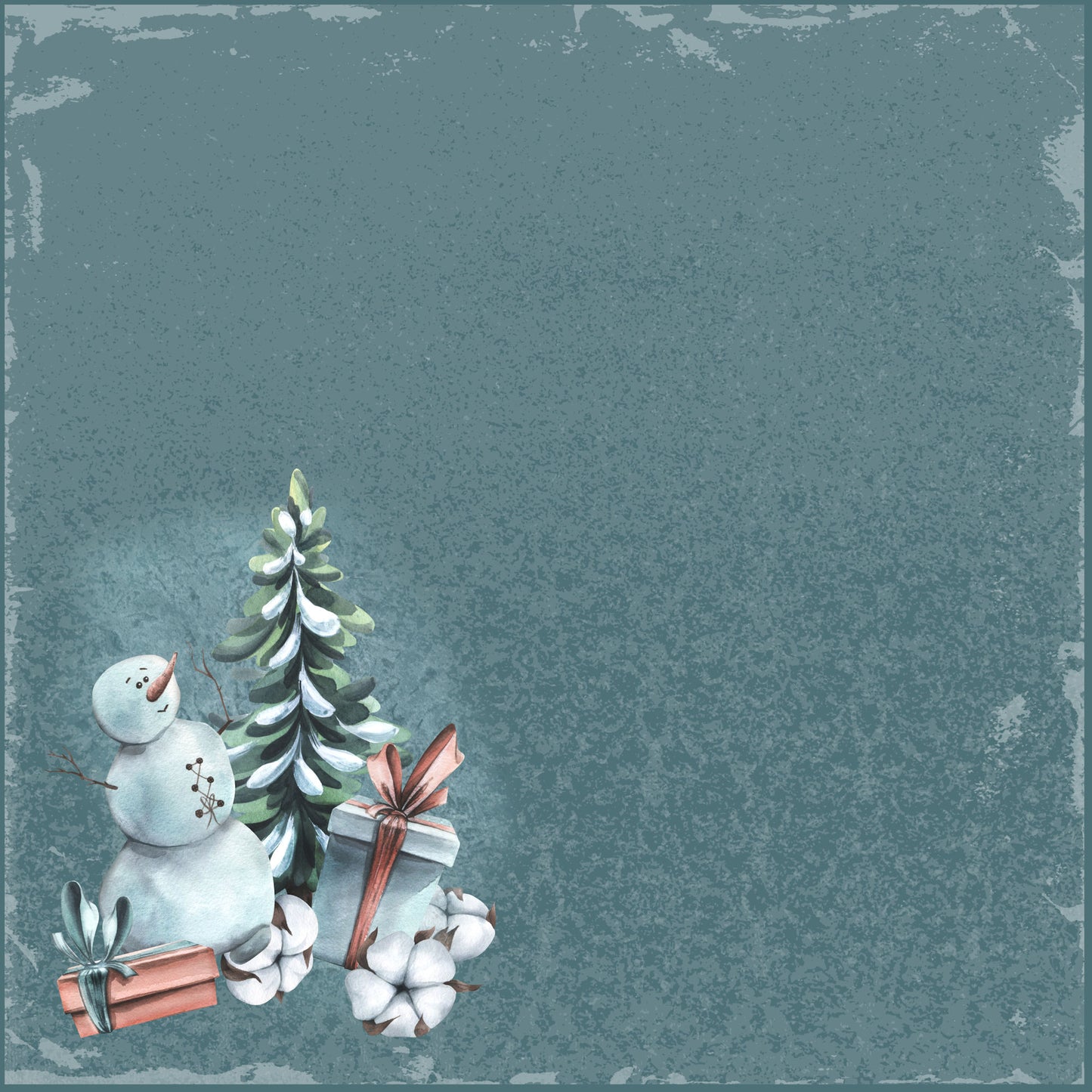 Cozy Winter Collection Wintery Woods 12 x 12 Double-Sided Scrapbook Paper by SSC Designs - 15 Pack