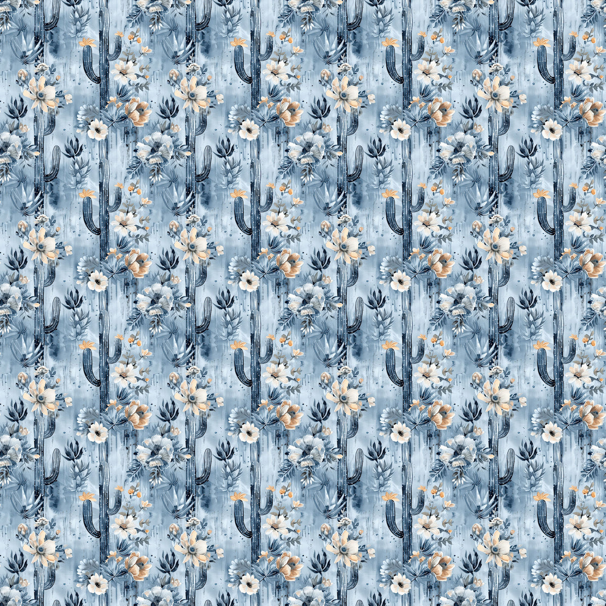 Dusty Blue Desert Collection Desert Daydreams 12 x 12 Double-Sided Scrapbook Paper by SSC Designs - 15 Pack