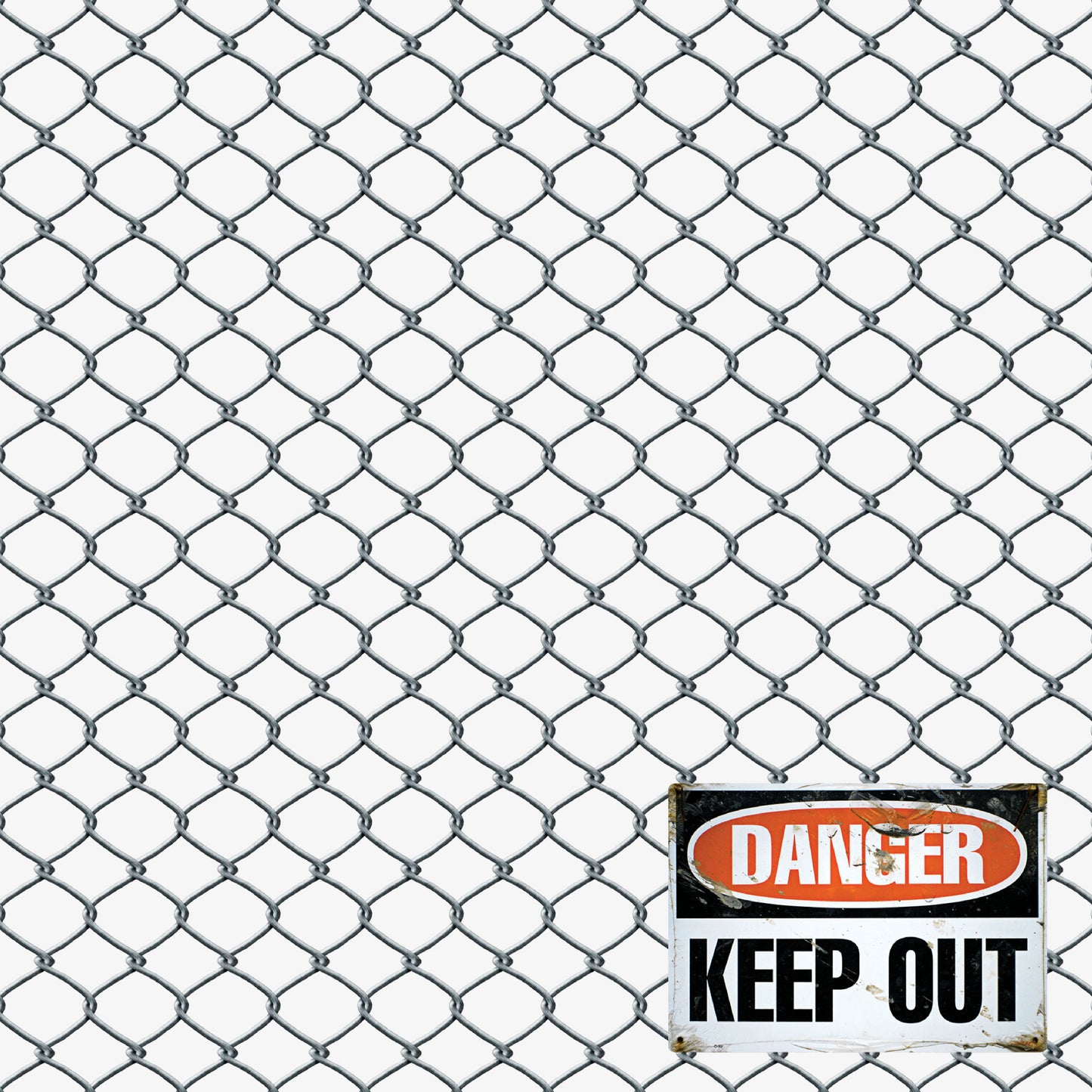 Home Improvement Collection Keep Out Fencing 12 x 12 Double-Sided Scrapbook Paper by SSC Designs - 15 Pack