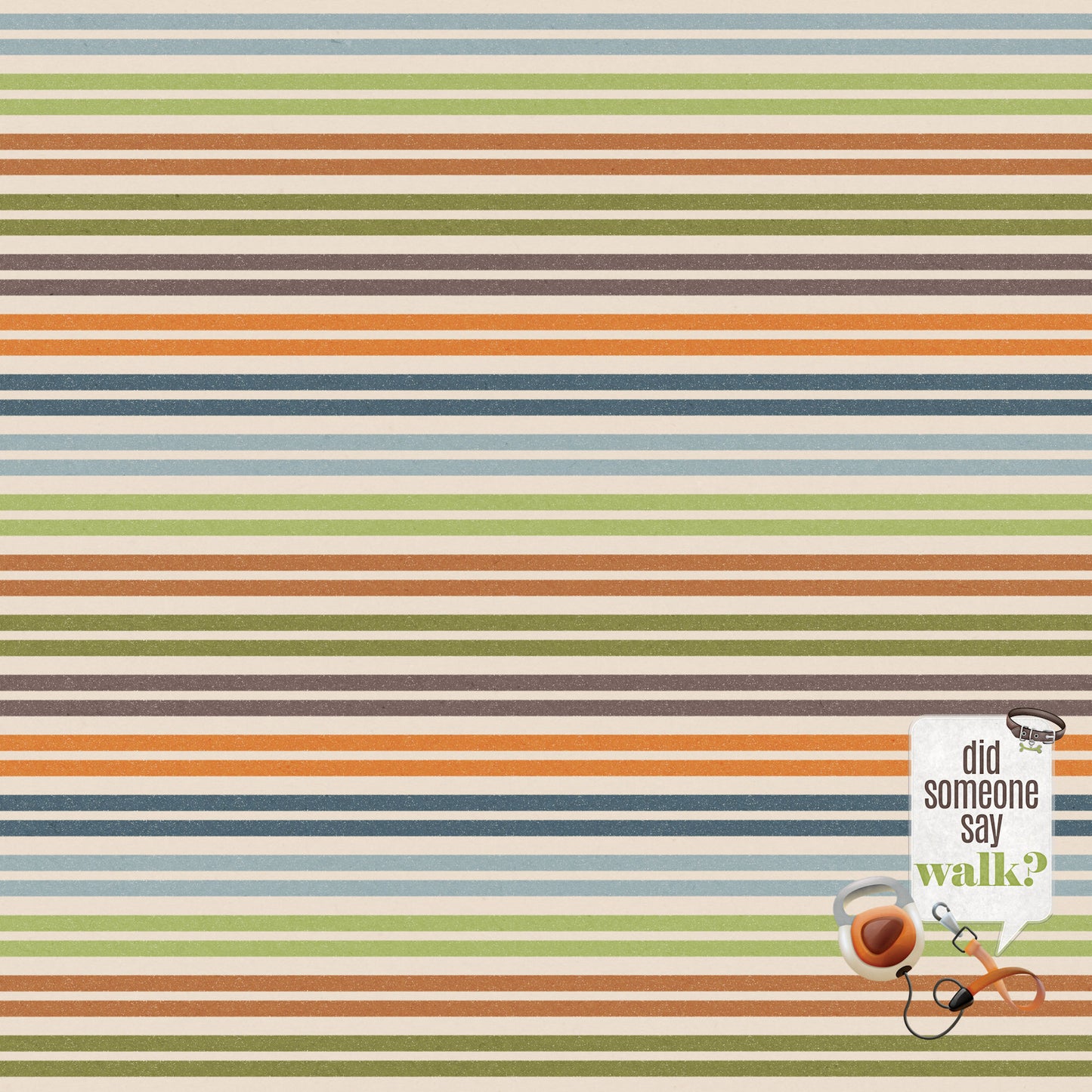 Dog Lover Collection Dog Park Days 12 x 12 Double-Sided Scrapbook Paper by SSC Designs - 15 Pack