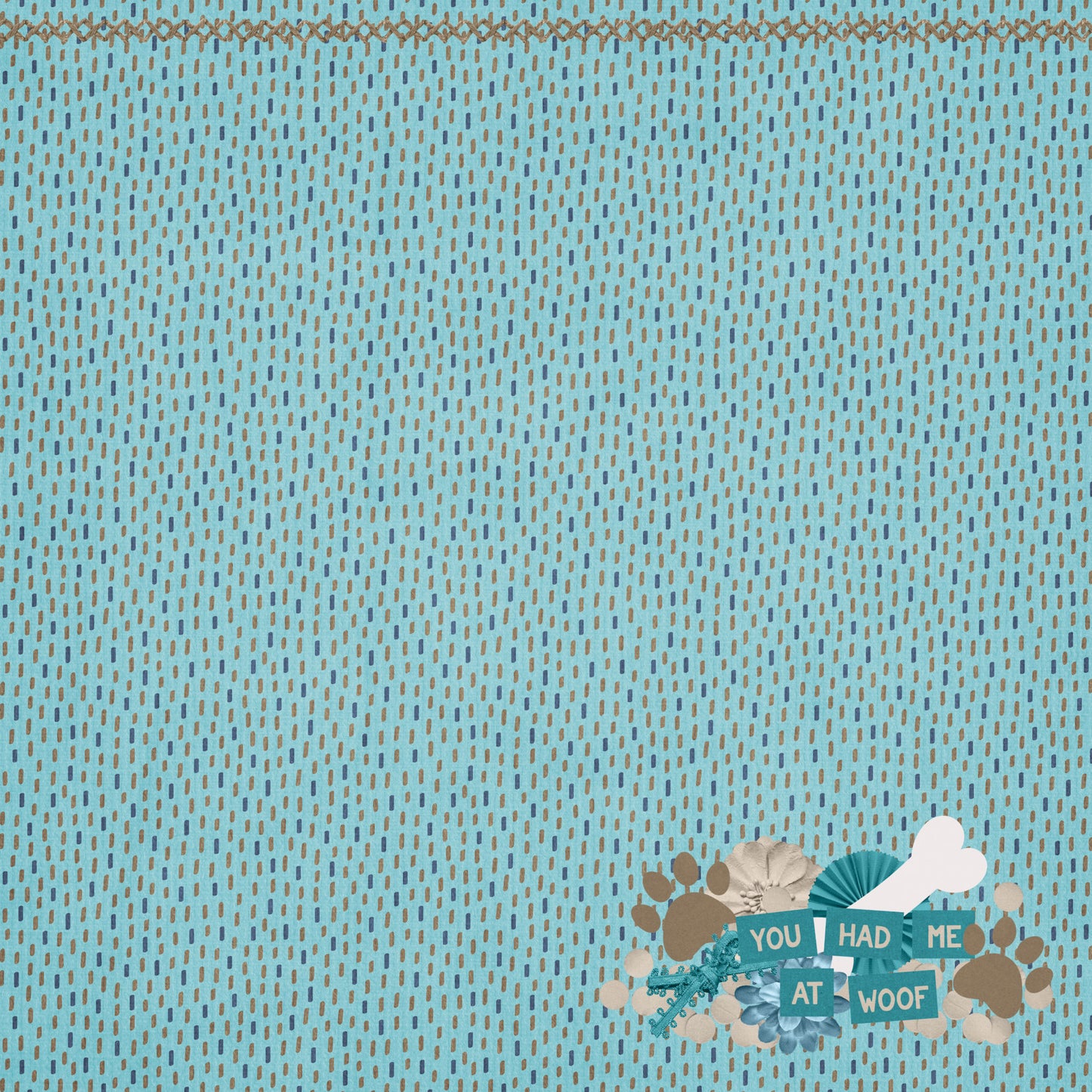 Dog Mom Collection You Had Me At Woof 12 x 12 Double-Sided Scrapbook Paper by SSC Designs - 15 Pack