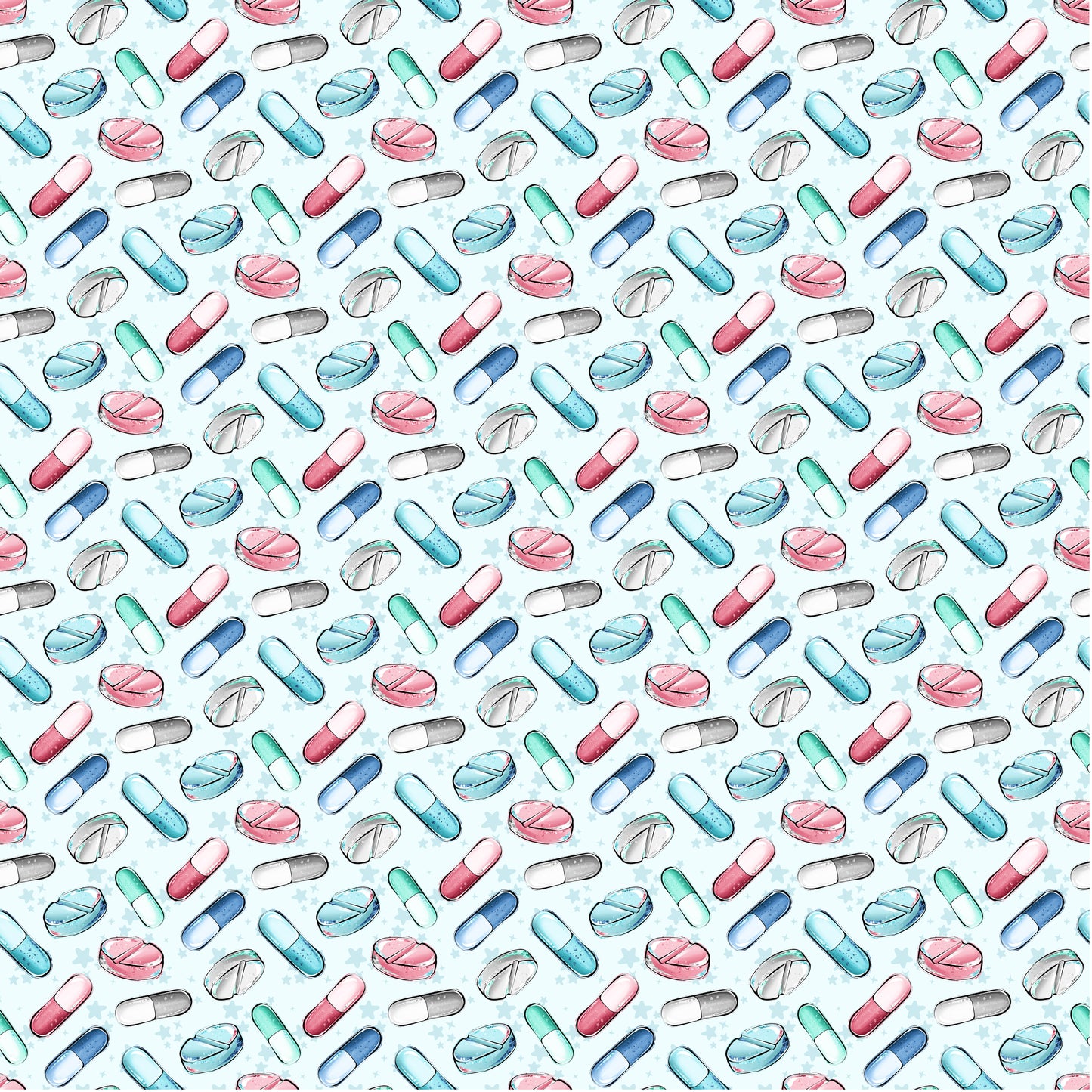 Phantasia Design's Doctors & Nurses Collection Pill Pusher 12 x 12 Double-Sided Scrapbook Paper - 15 Pack