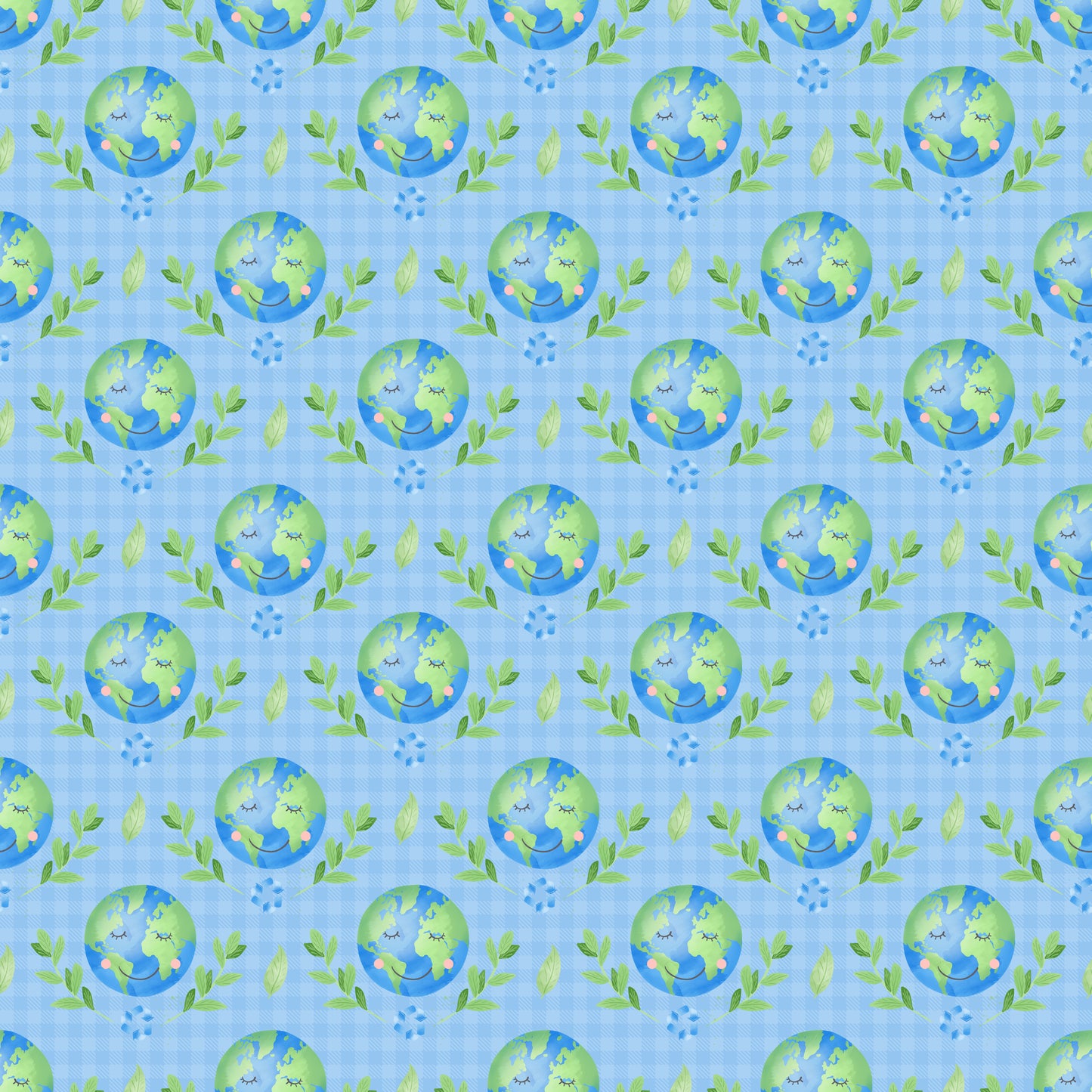 Earth Day Collection Earth Smiles When We Recycle 12 x 12 Double-Sided Scrapbook Paper by SSC Designs - 15 Pack