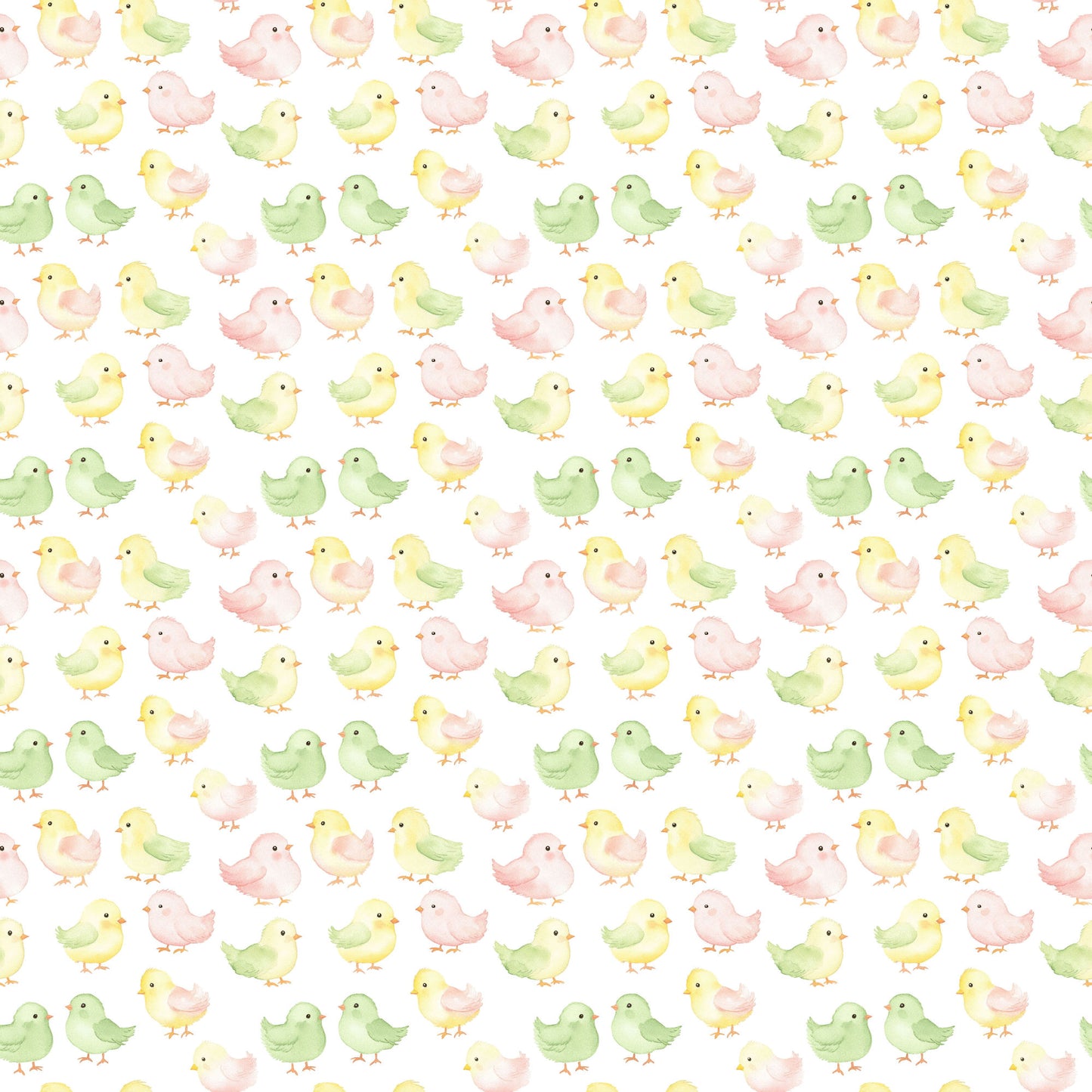Easter Garden Collection Peeps & Posies 12 x 12 Double-Sided Scrapbook Paper by SSC Designs - 15 Pack
