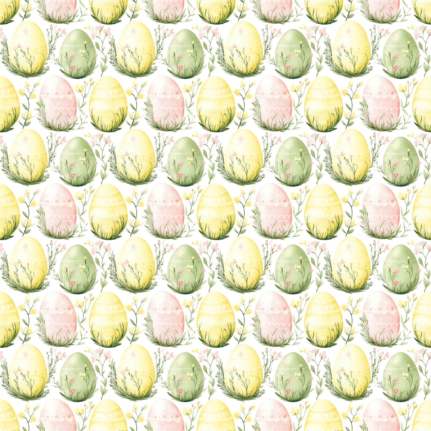 Easter Garden Collection Egg Blossoms 12 x 12 Double-Sided Scrapbook Paper by SSC Designs - 15 Pack