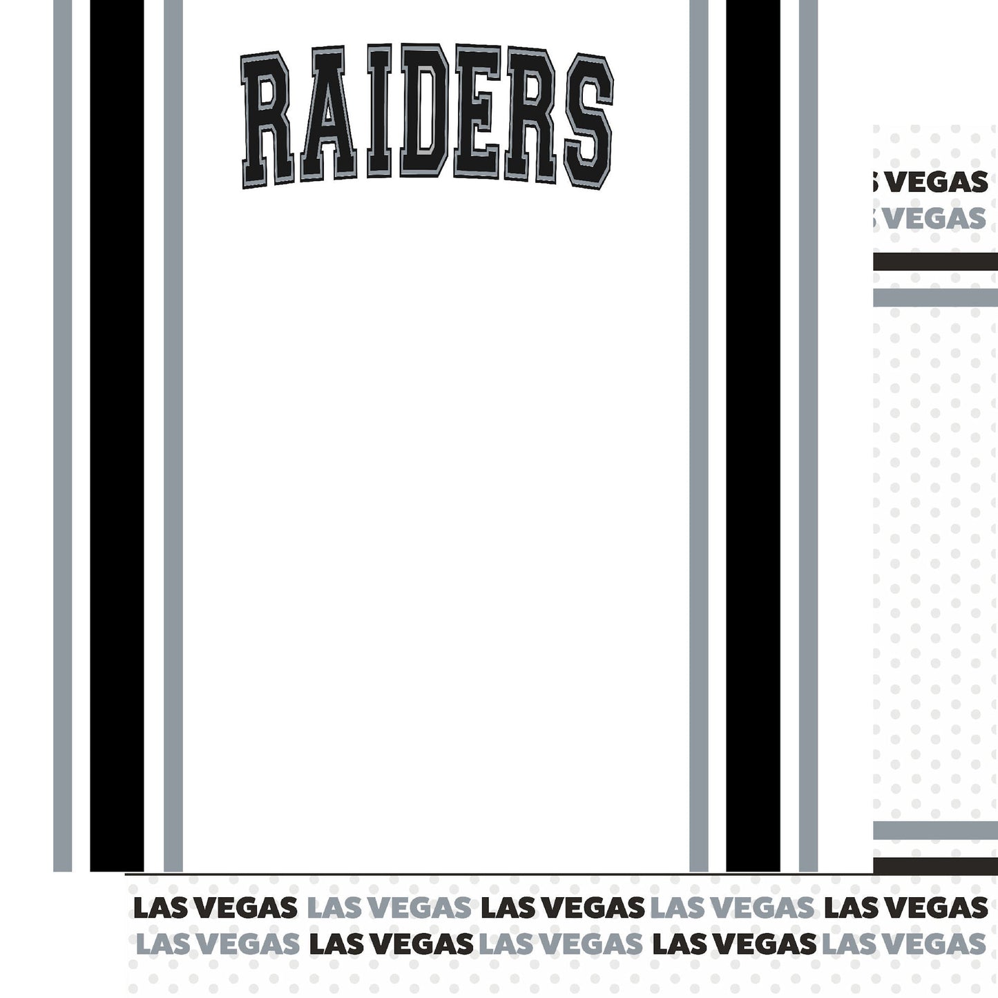 Football Season Collection Raiders Football Jersey 12 x 12 Double-Sided Scrapbook Paper by SSC Designs