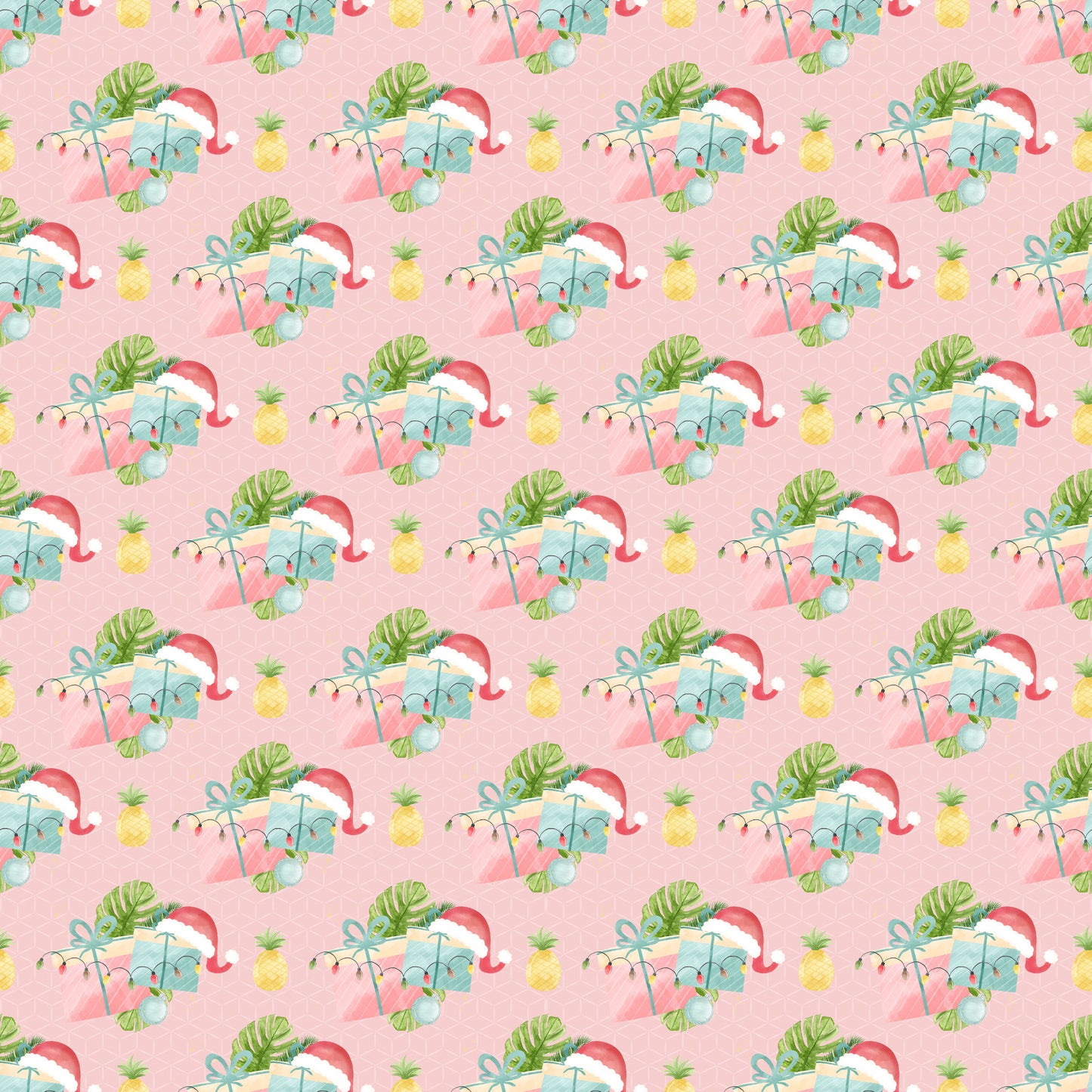 Flamingo Christmas Collection Pineapple Delight 12 x 12 Double-Sided Scrapbook Paper - 15 Pack